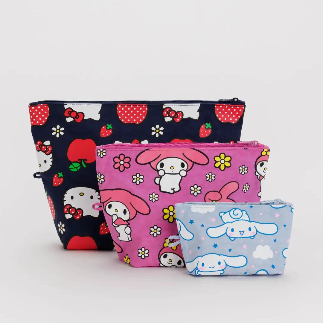 Baggu Go Pouch Set - Hello Kitty & Friends