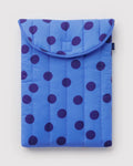 Baggu Puffy Laptop Sleeve 16" - Blue Polka Dot