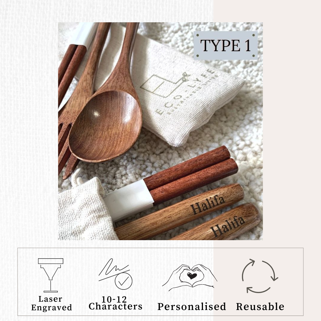 [Eco-Lyfe] Bamboo Cutlery Set