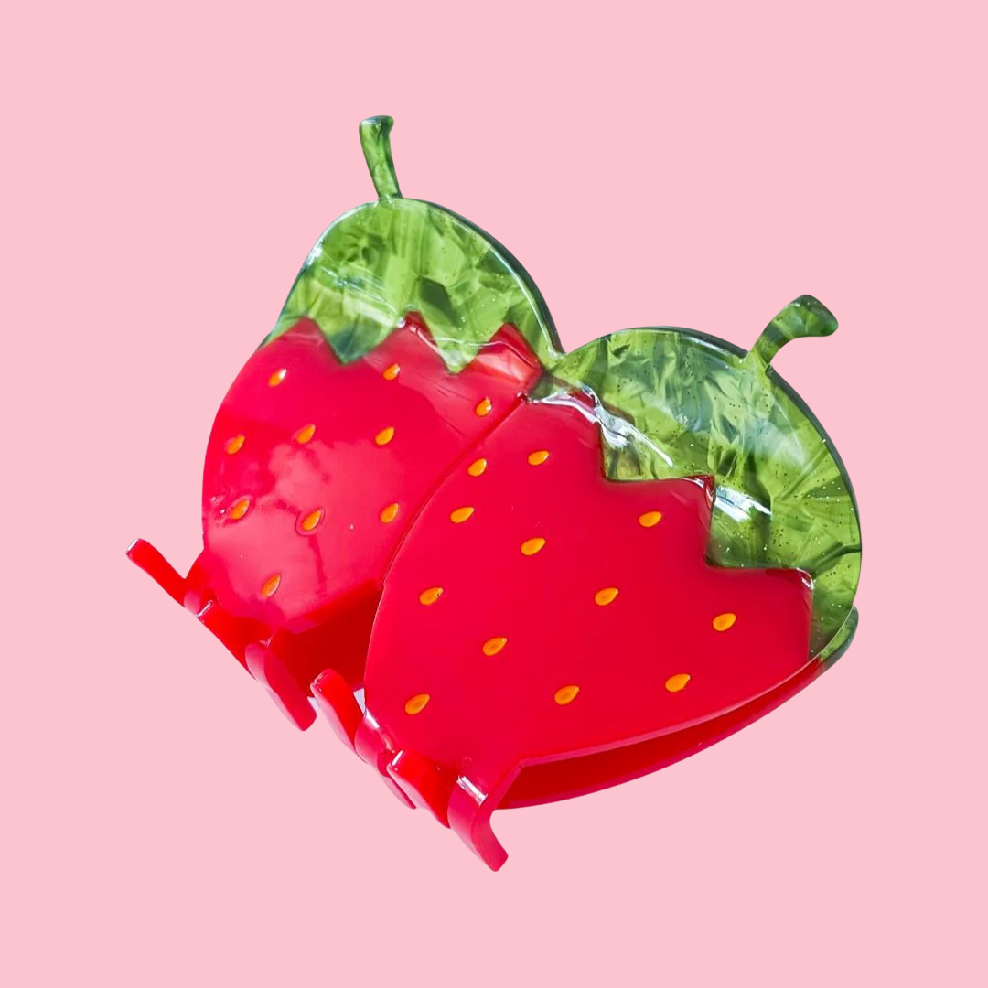 [Jenny Lemons] Large Red Strawberry Hair Claw Clip