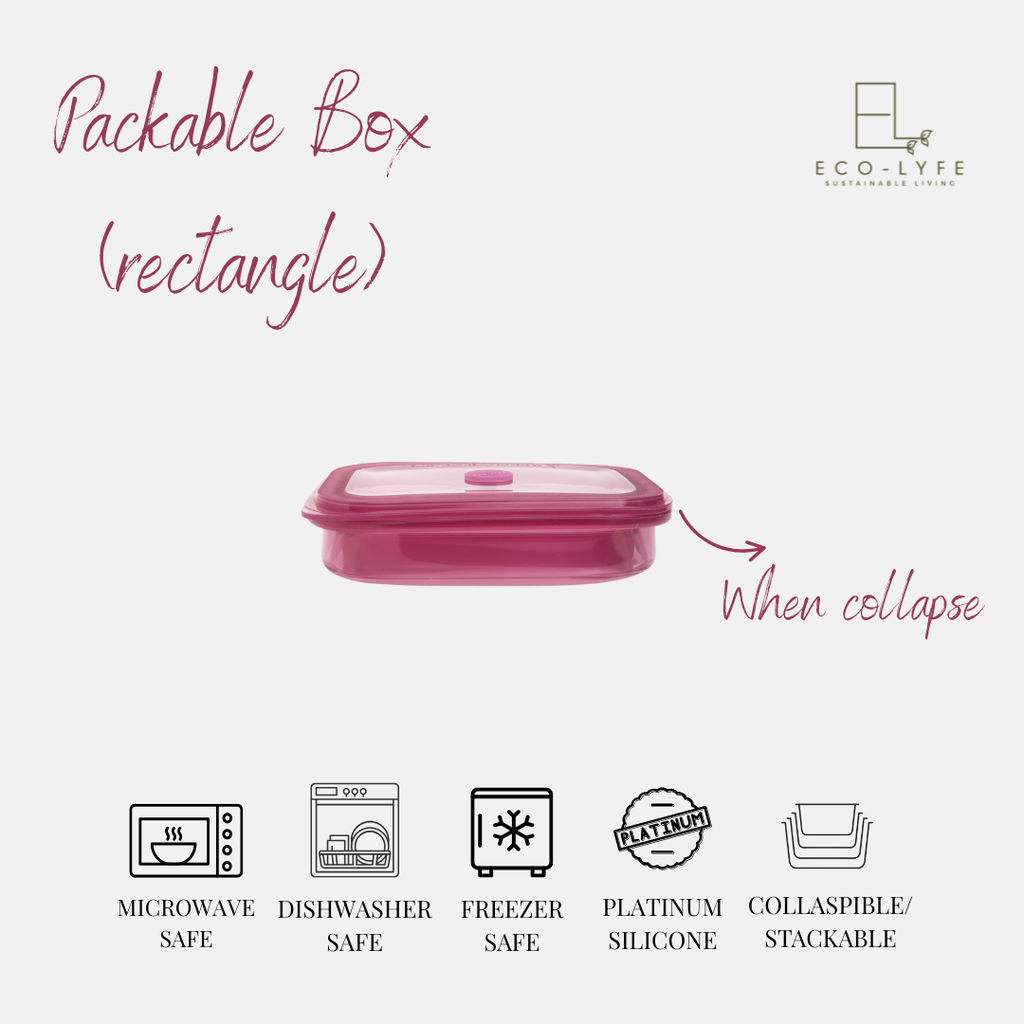 [Eco-Lyfe] Packable Box - 1200ml Rectangle