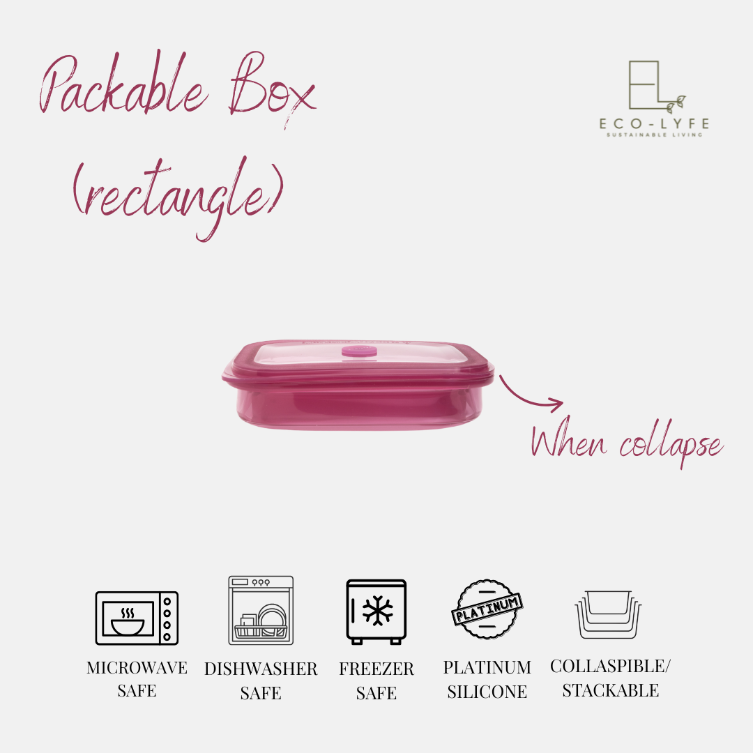 [Eco-Lyfe] Packable Box - 1200ml Rectangle
