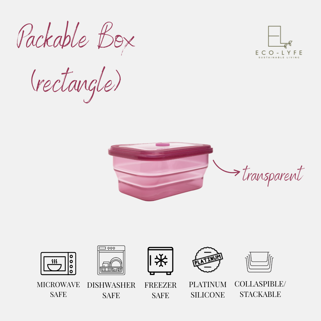 [Eco-Lyfe] Packable Box - 1200ml Rectangle