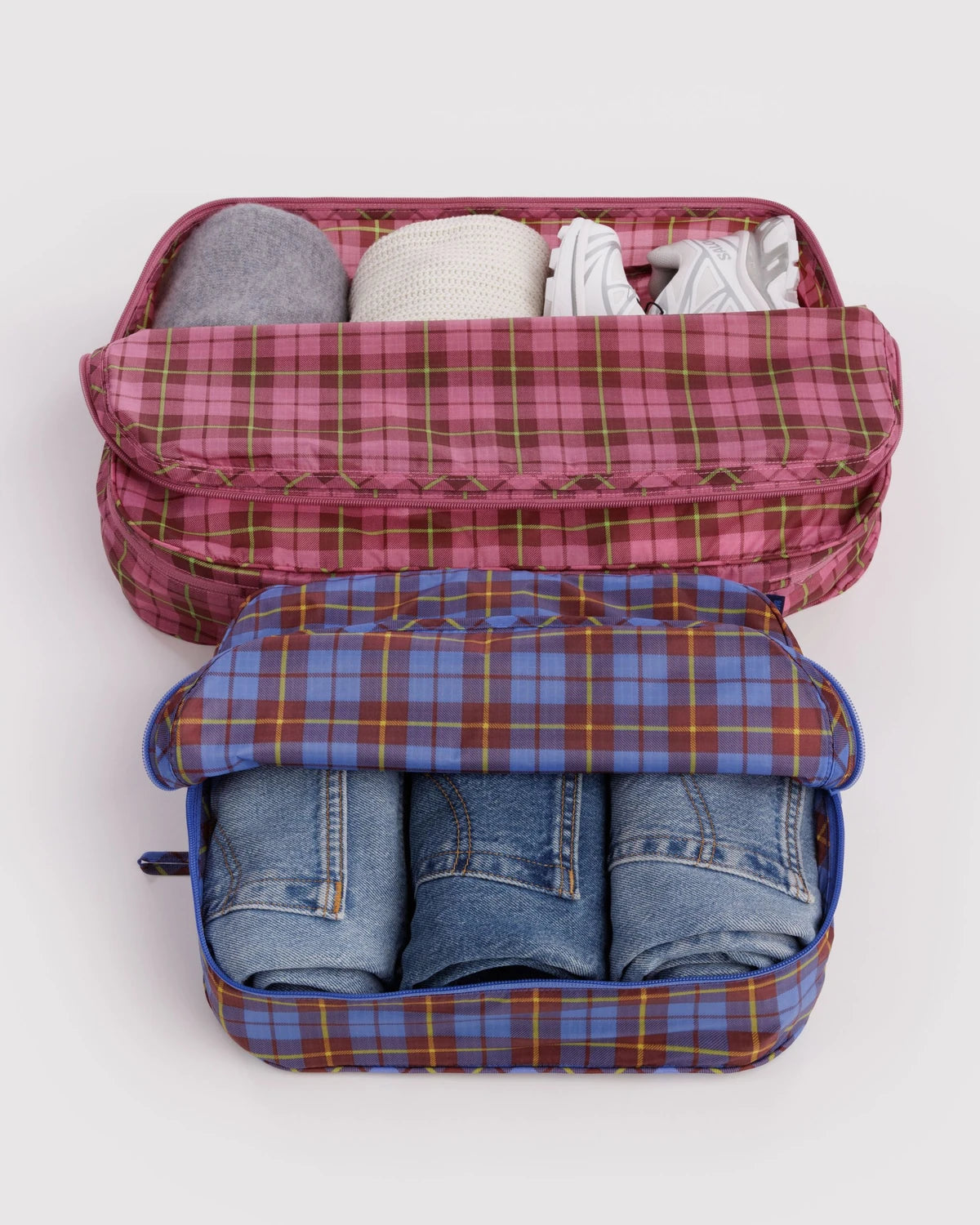 Baggu Large Packing Cube Set - Check Mix