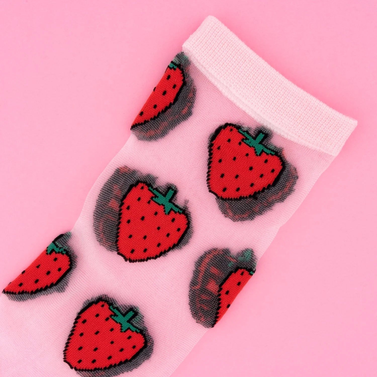 Coucou Suzette - Strawberry sheer socks