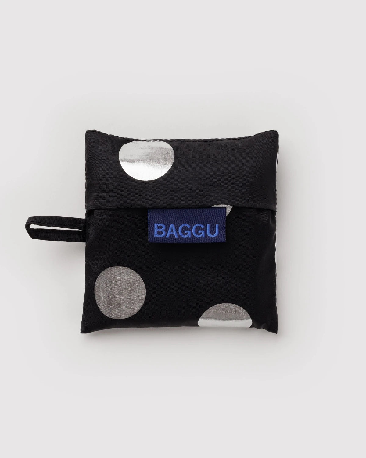 Baby Baggu - Silver Metallic Polka Dot