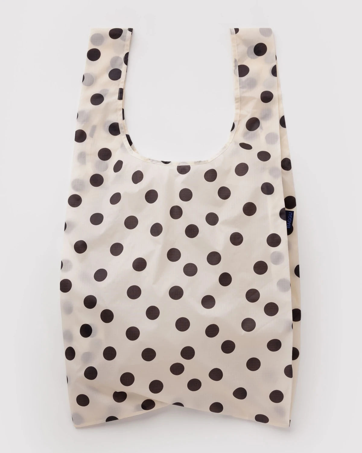 Big Baggu - Cream and Black Polka Dot