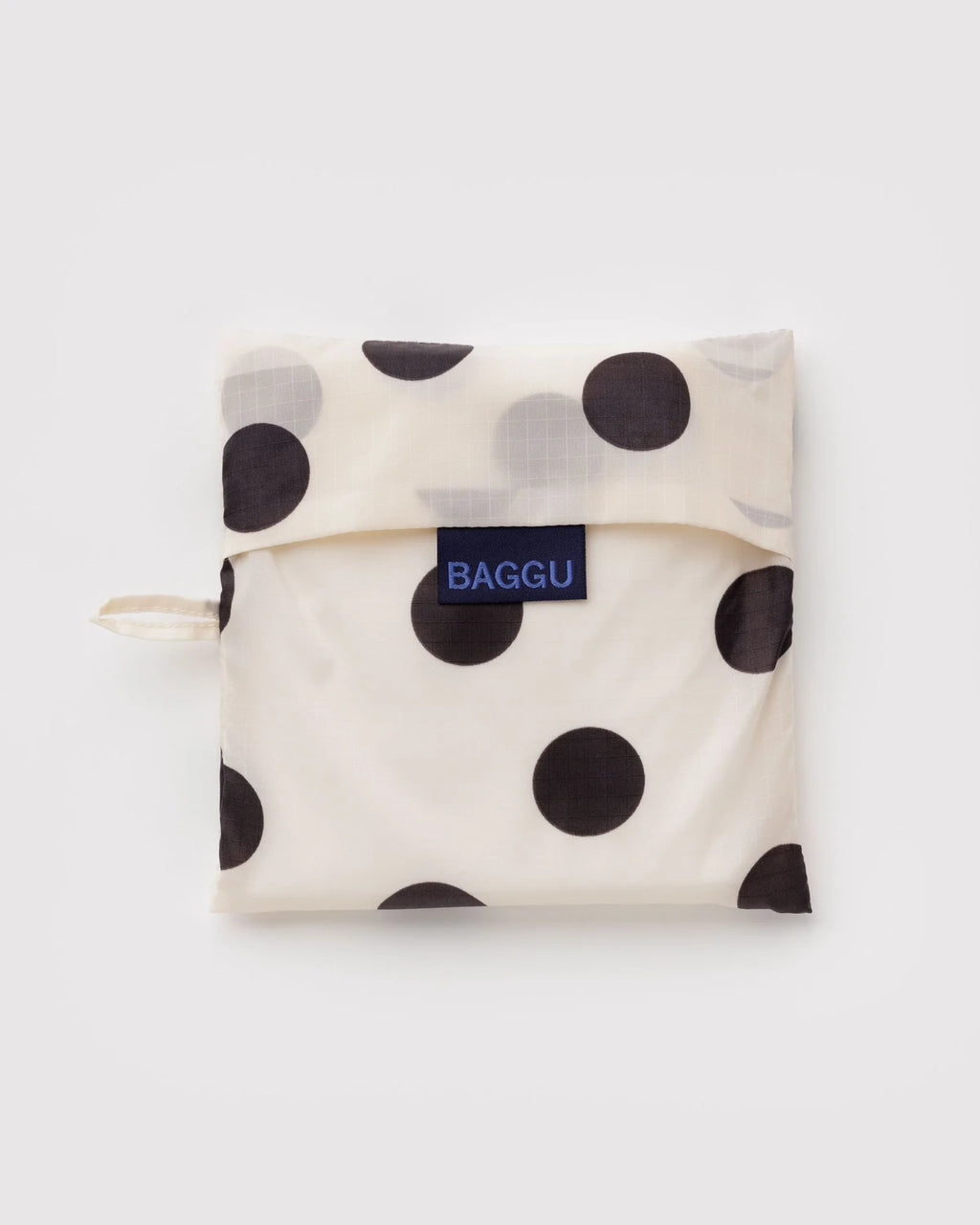 Big Baggu - Cream and Black Polka Dot