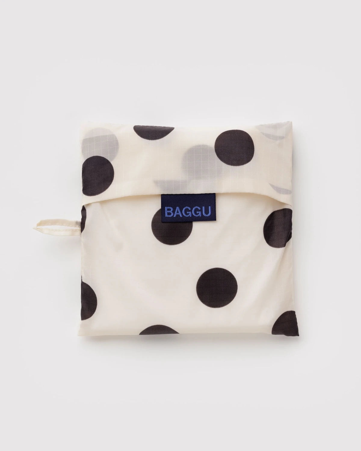 Big Baggu - Cream and Black Polka Dot