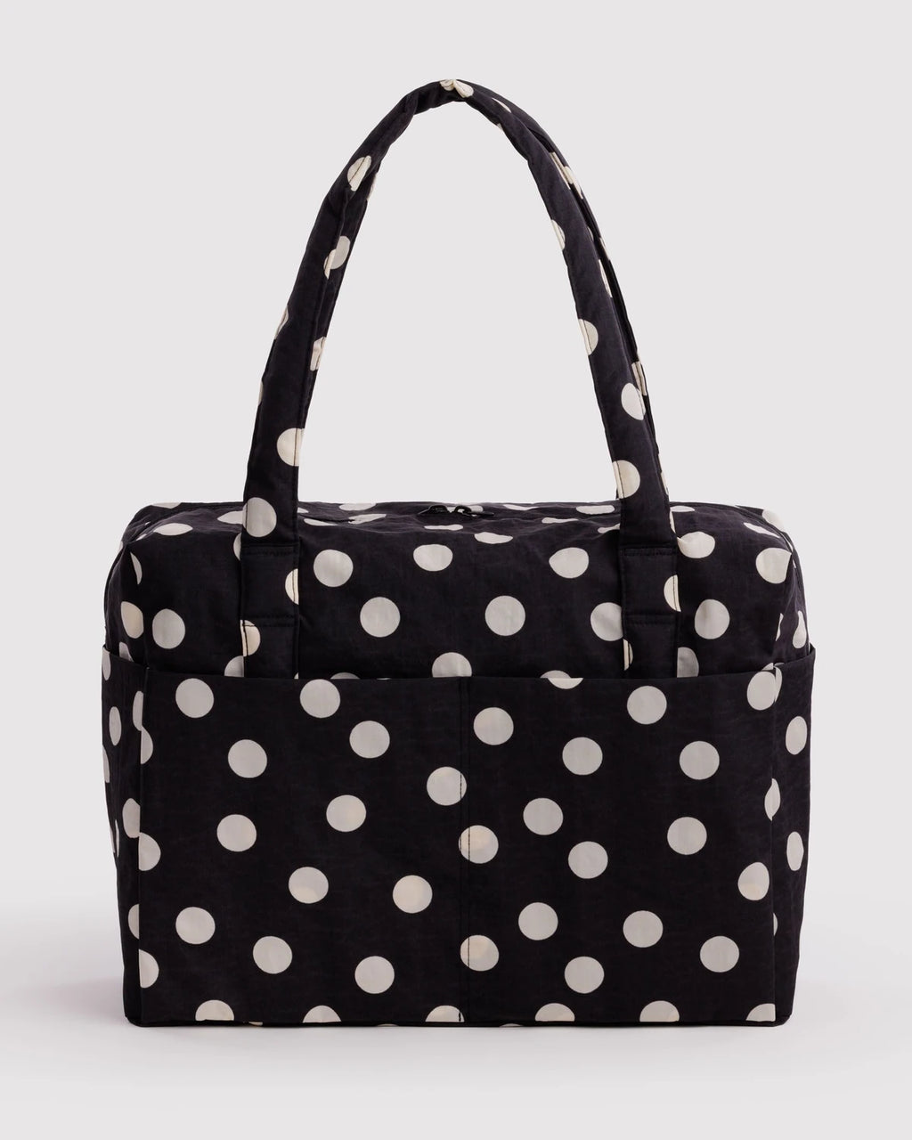 Baggu Cloud Carry-On - Black And Cream Polka Dot