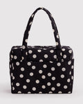 Baggu Cloud Carry-On - Black And Cream Polka Dot