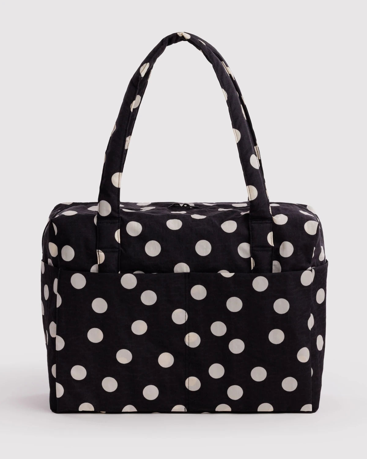 Baggu Cloud Carry-On - Black And Cream Polka Dot