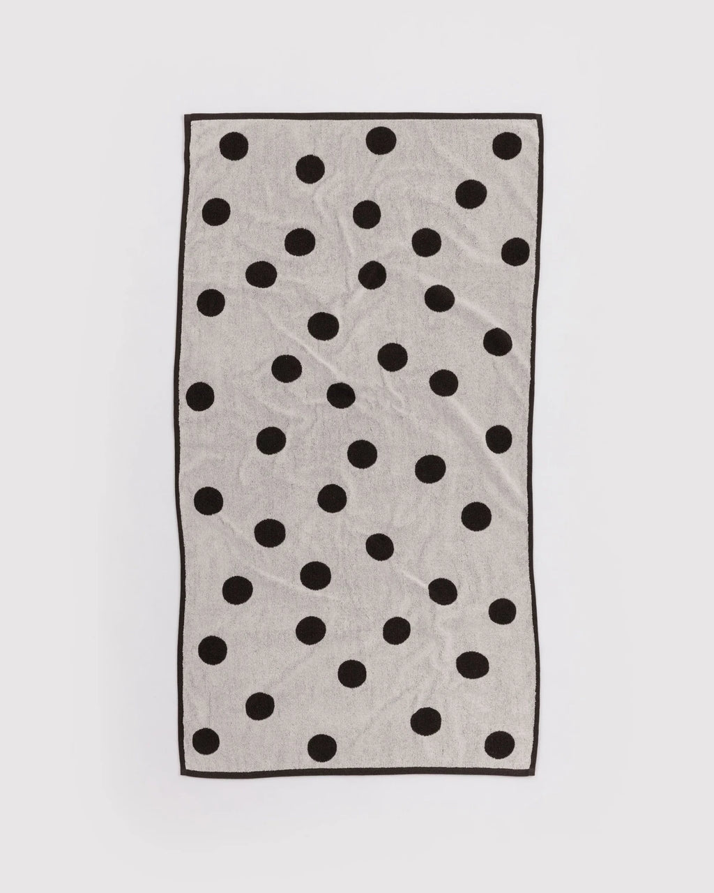 Baggu Bath Towel - Cream Black and Polka Dot