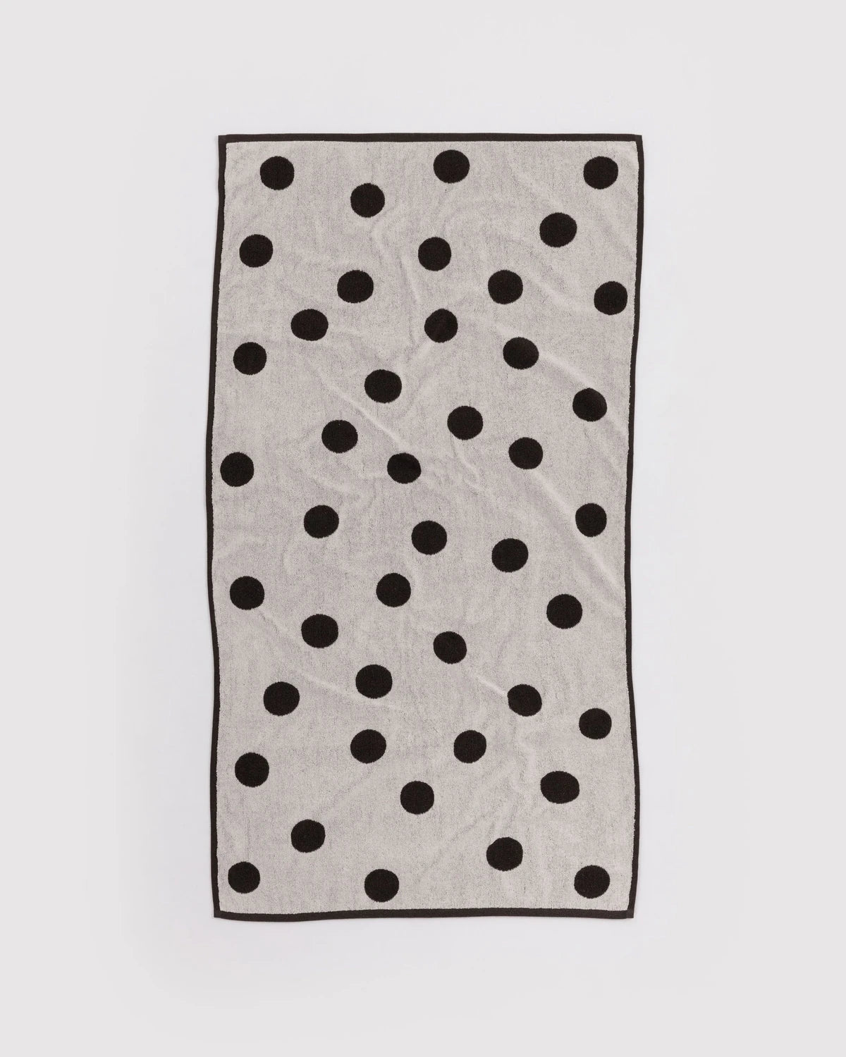 Baggu Bath Towel - Cream Black and Polka Dot
