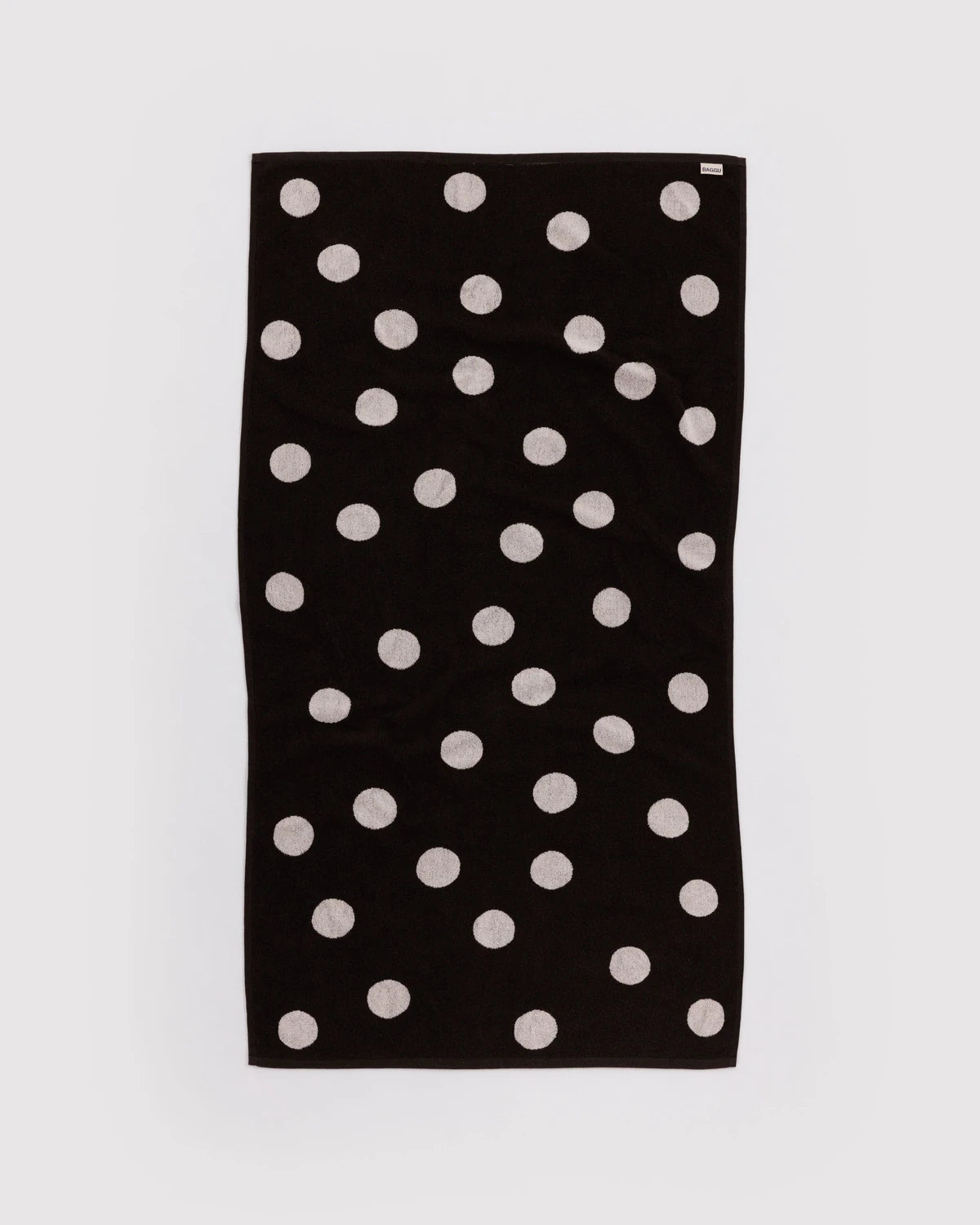Baggu Bath Towel - Cream Black and Polka Dot
