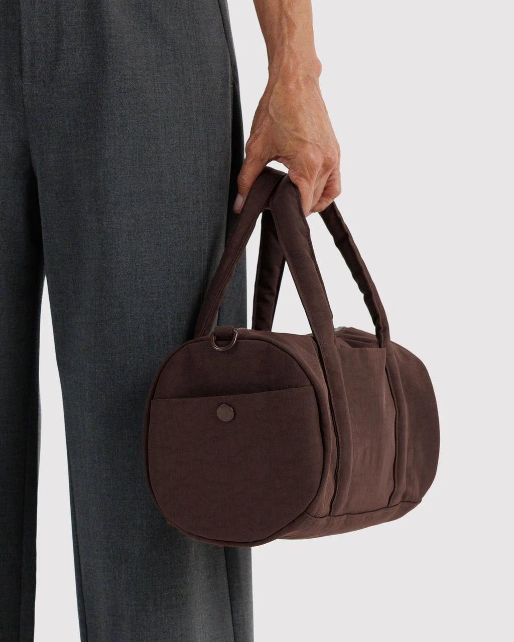 Baggu Nylon Duffle Bag - Coffee
