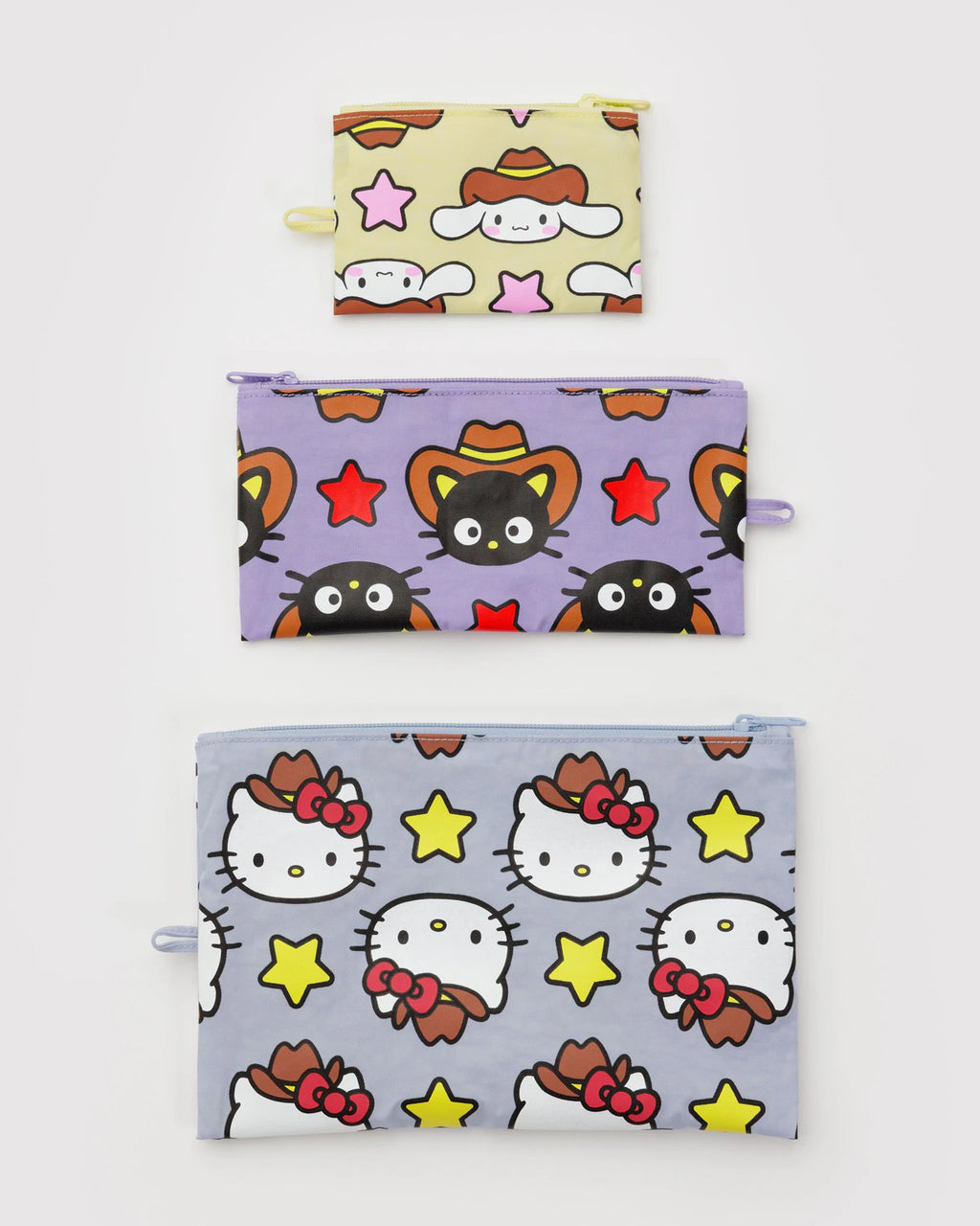 Flat Pouch Set - Hello Kitty & Friends Western