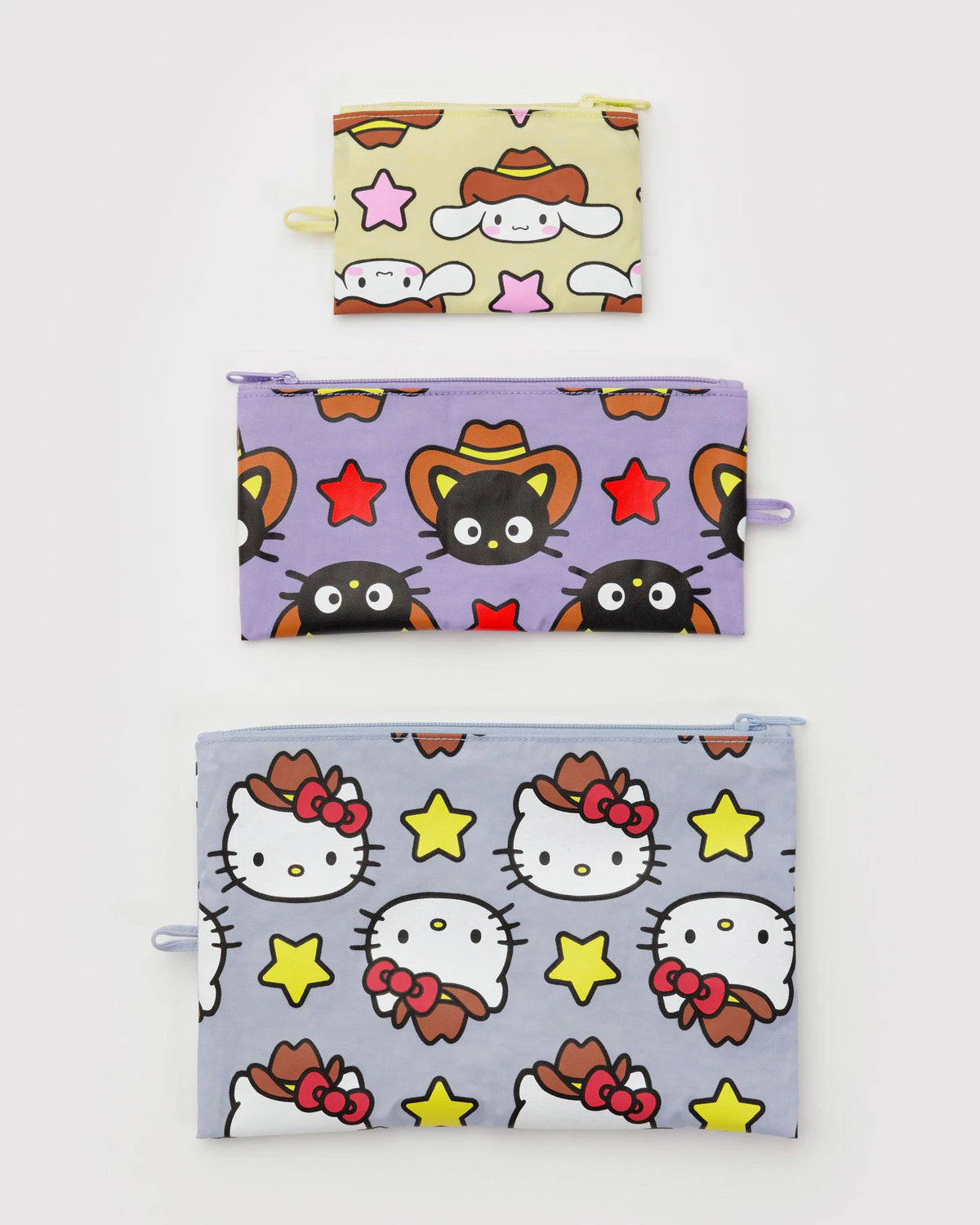 Flat Pouch Set - Hello Kitty & Friends Western