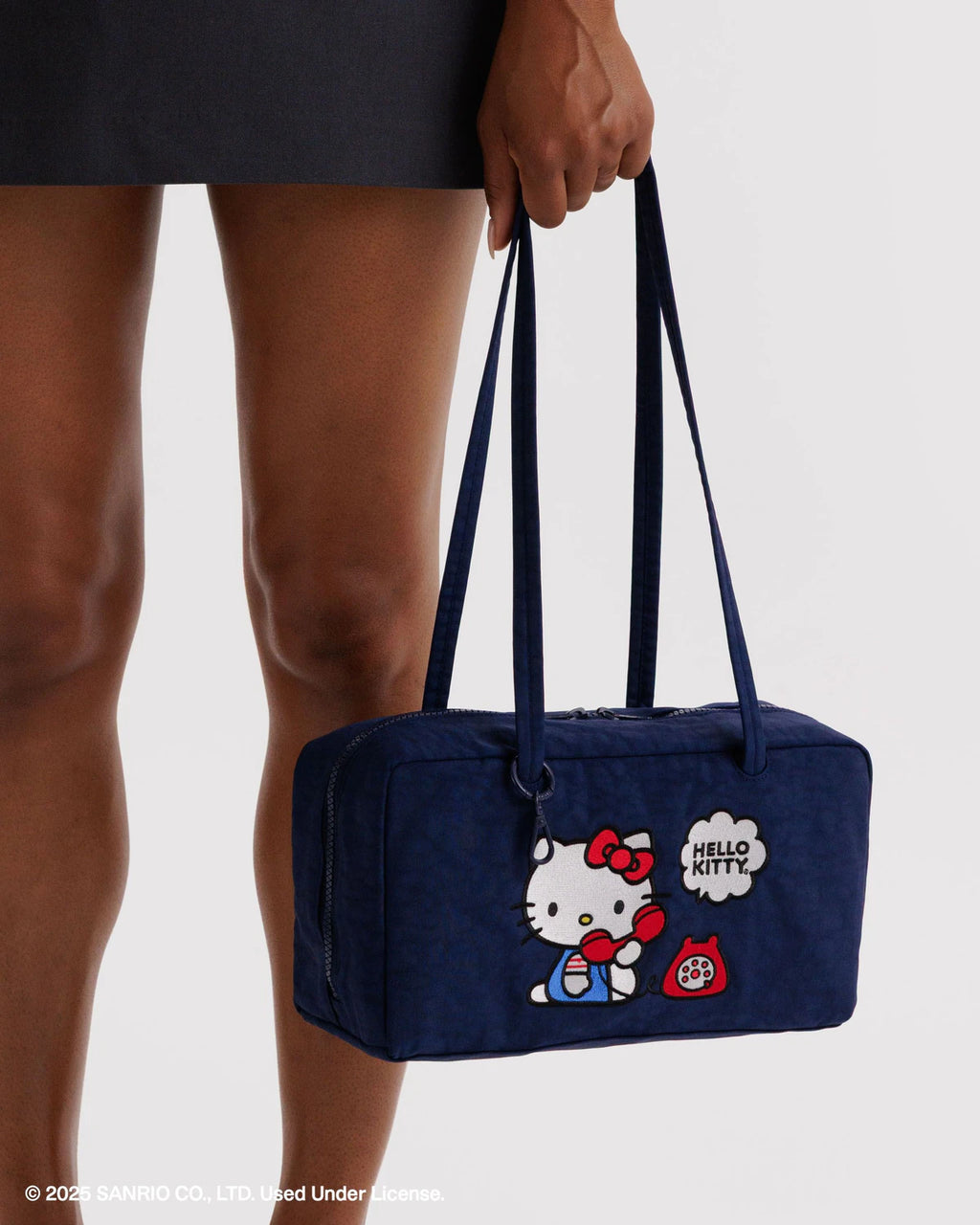 Baggu Nylon Bowler Bag - Embroidered Hello Kitty Phone