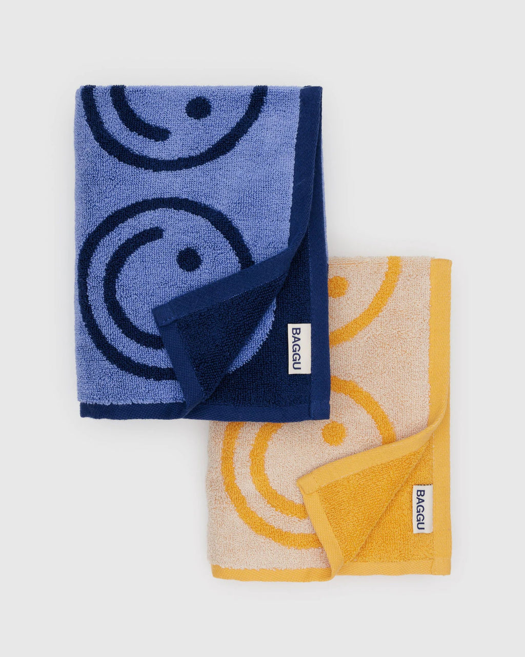 Baggu Hand Towel Set of 2 - Happy Blue Marigold