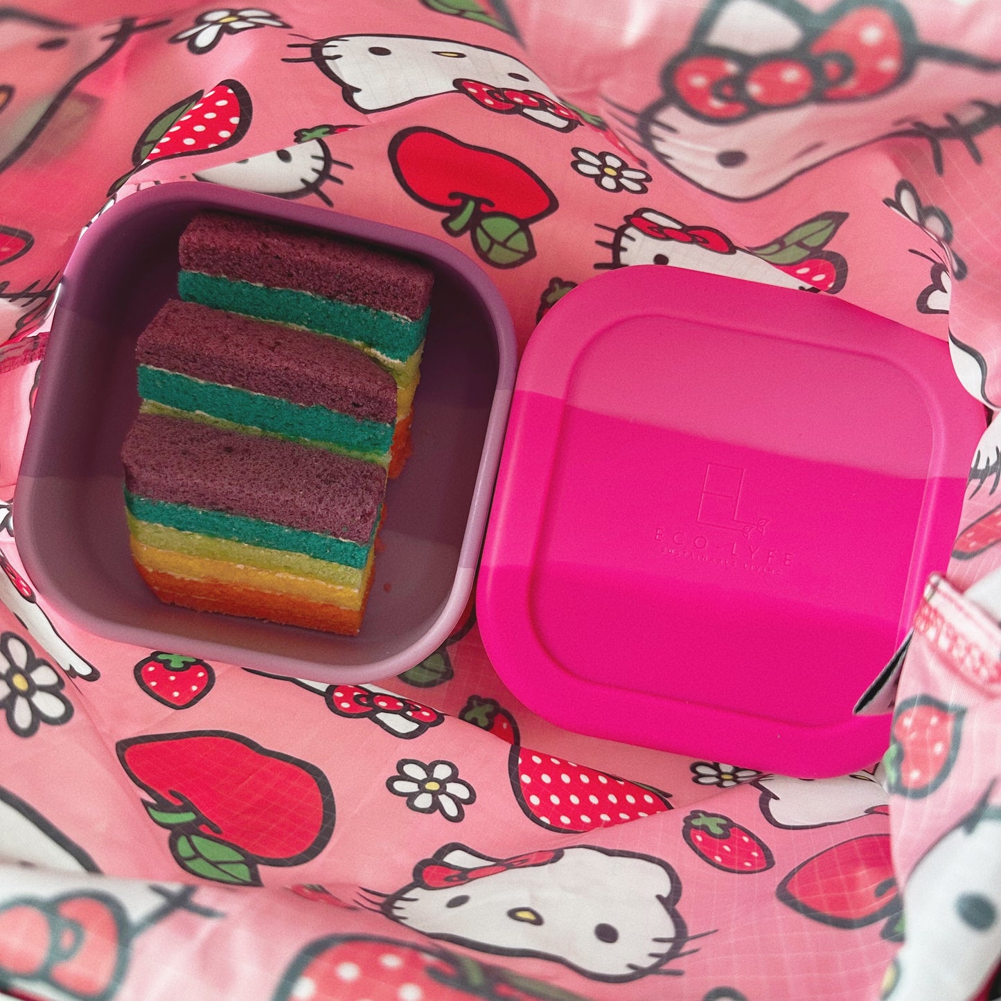 [Popsicle Edition] [Eco-Lyfe] Mini Bento Box (Square)