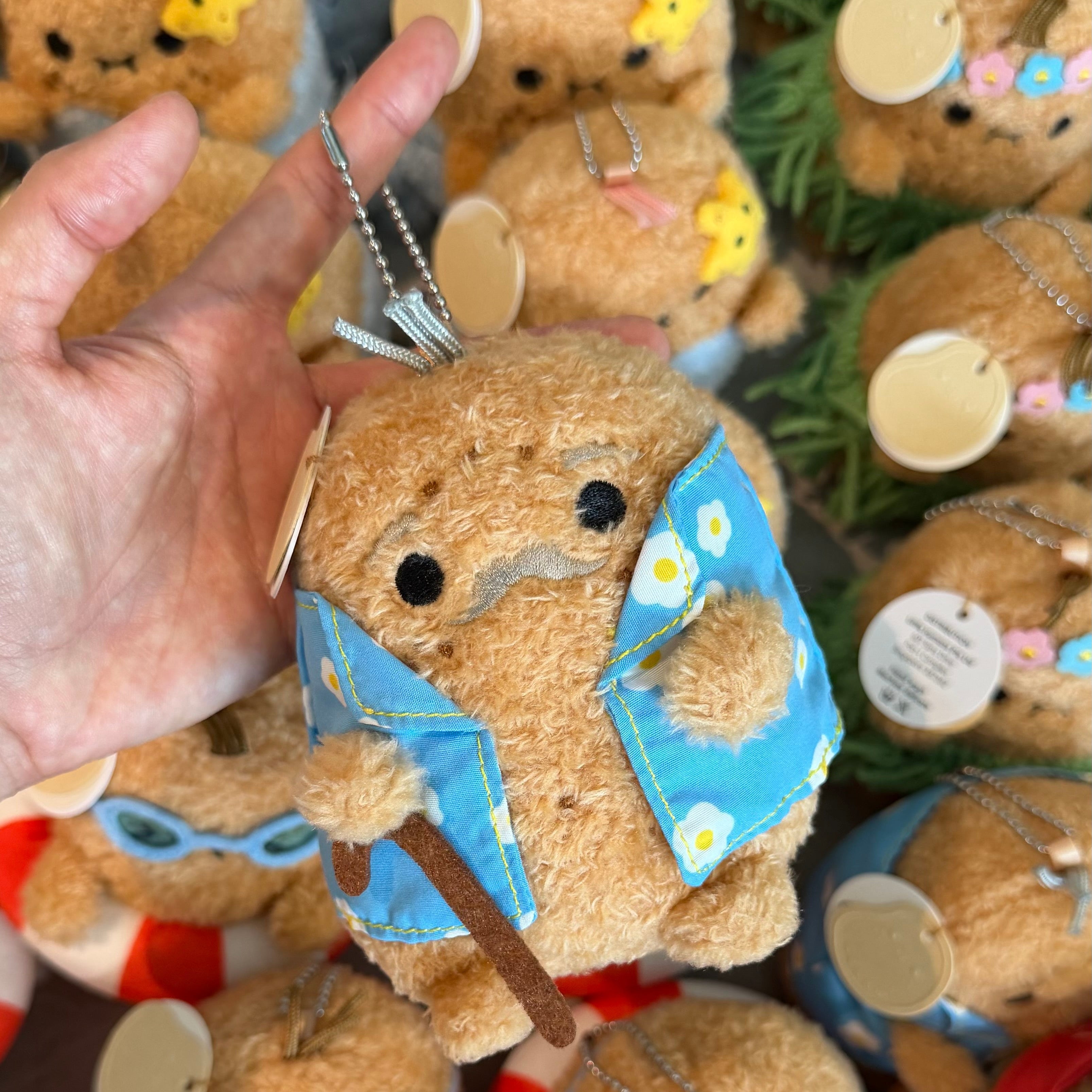 [Noodoll] - Vacay Grandpa Ricespud Mini Plush Keychain