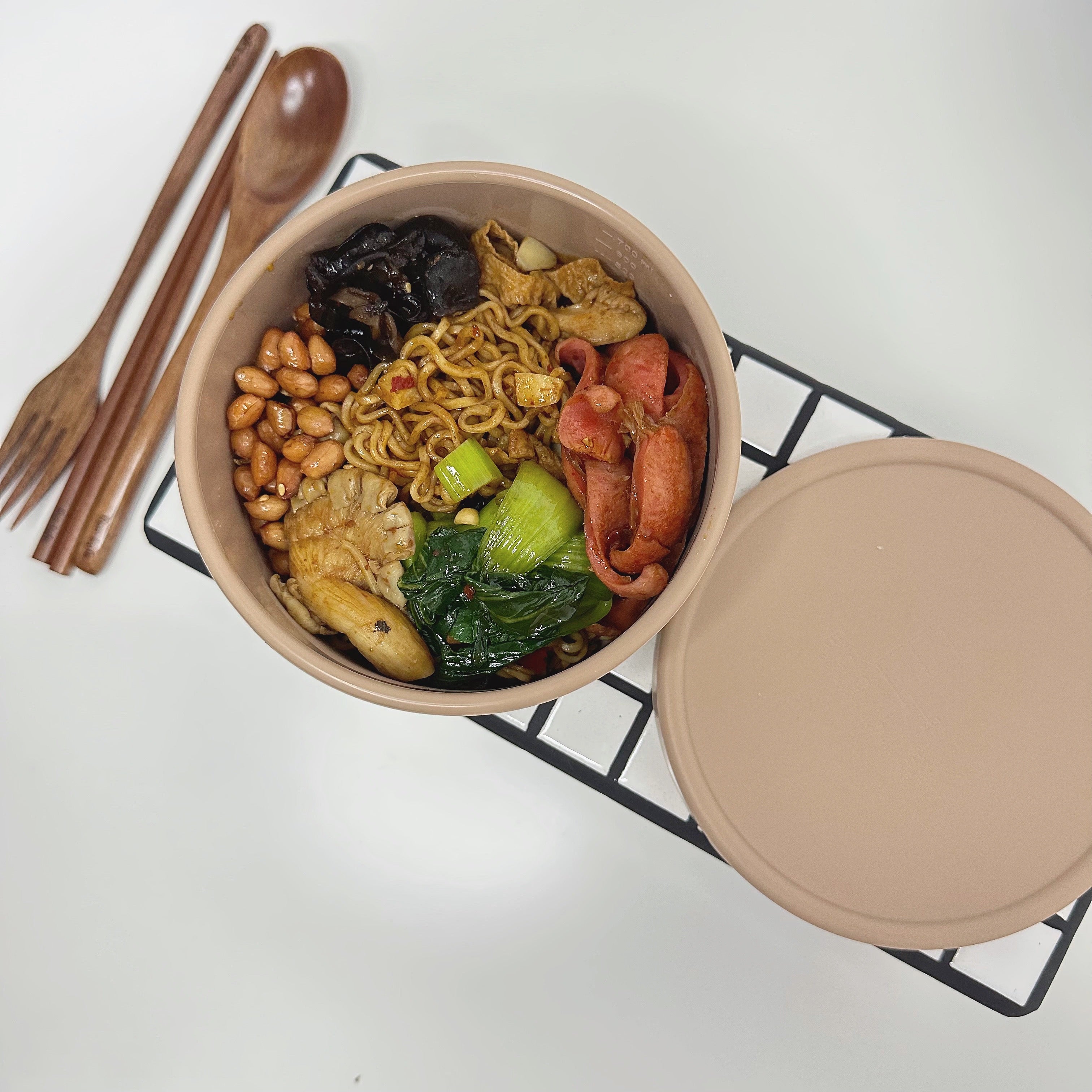 [Eco-Lyfe] Round Bento Box Set (700ml & 250ml)