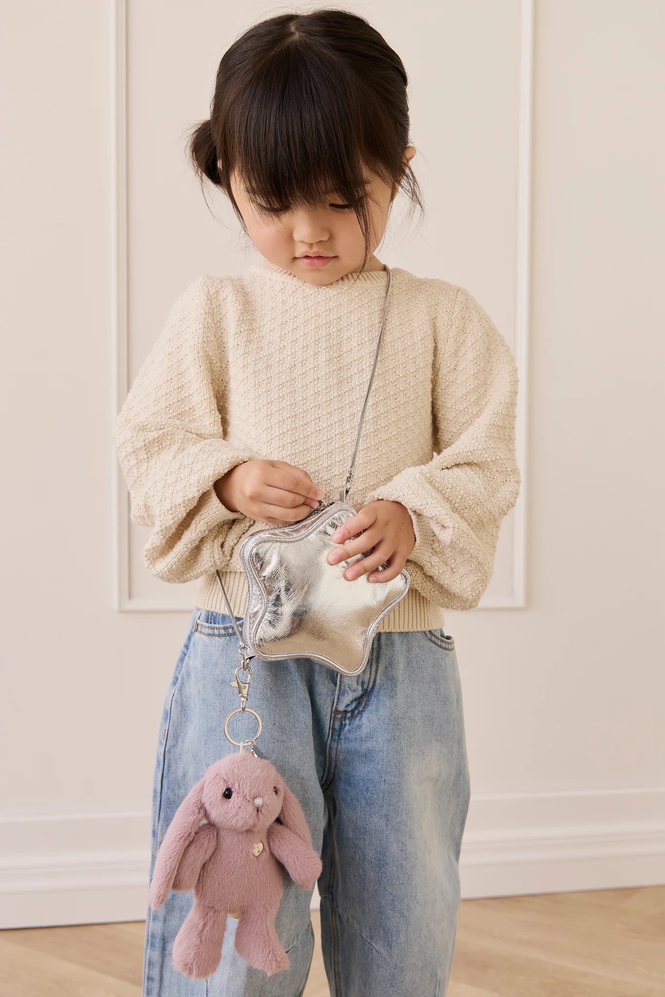 Snuggle Bunnies - Penelope Keyring - Periwinkle