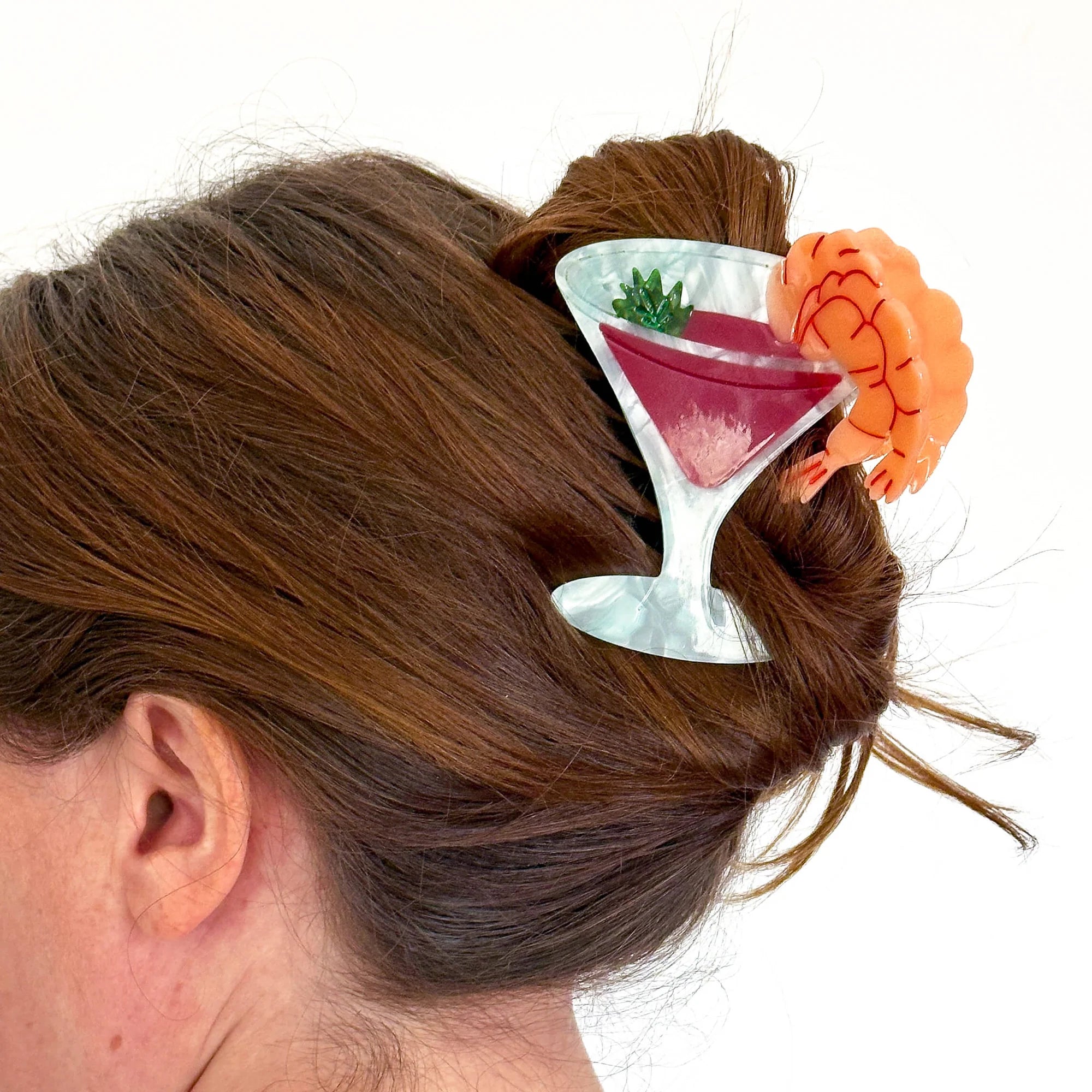 [Jenny Lemons] Large Shrimp Cocktail Hair Claw Clip
