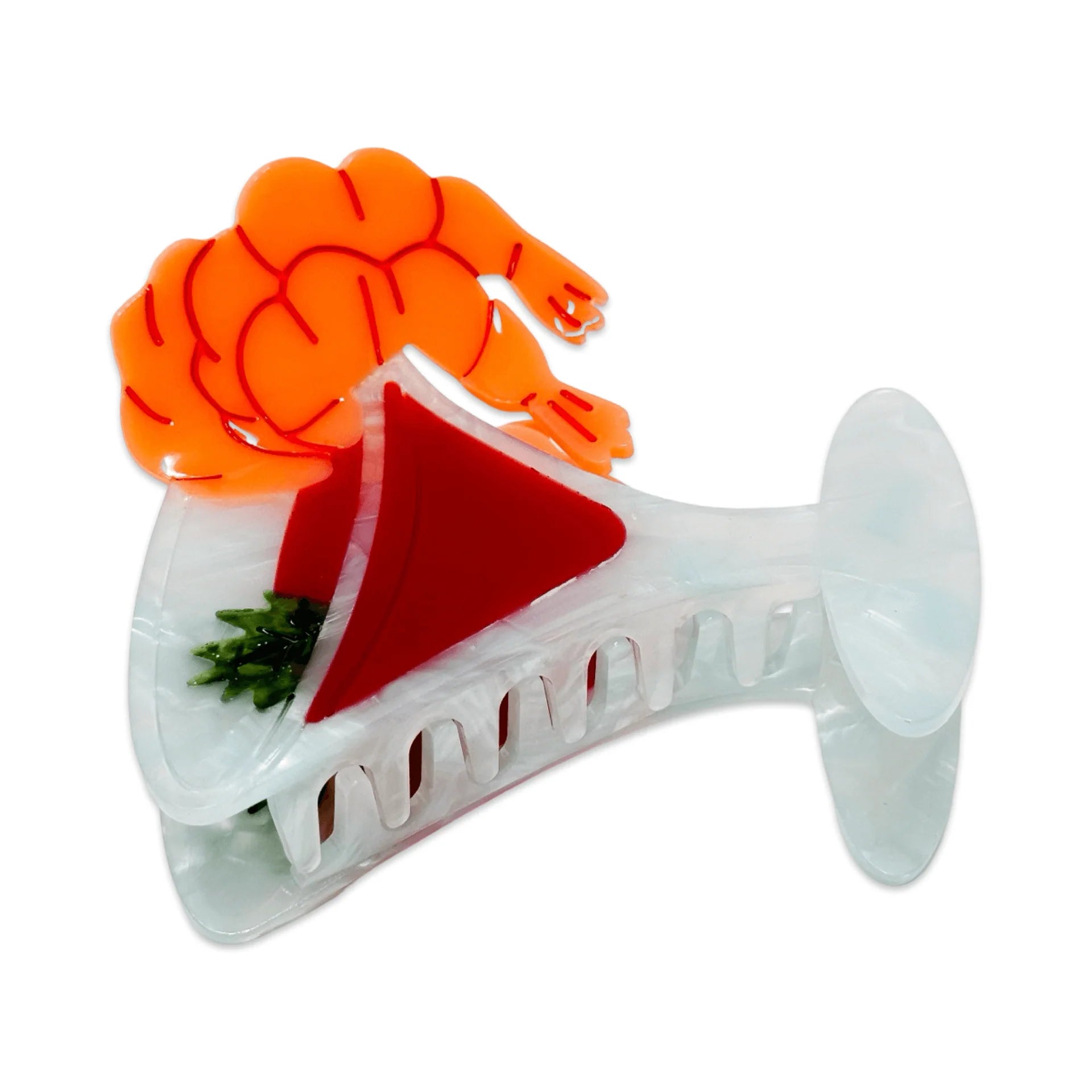 [Jenny Lemons] Large Shrimp Cocktail Hair Claw Clip