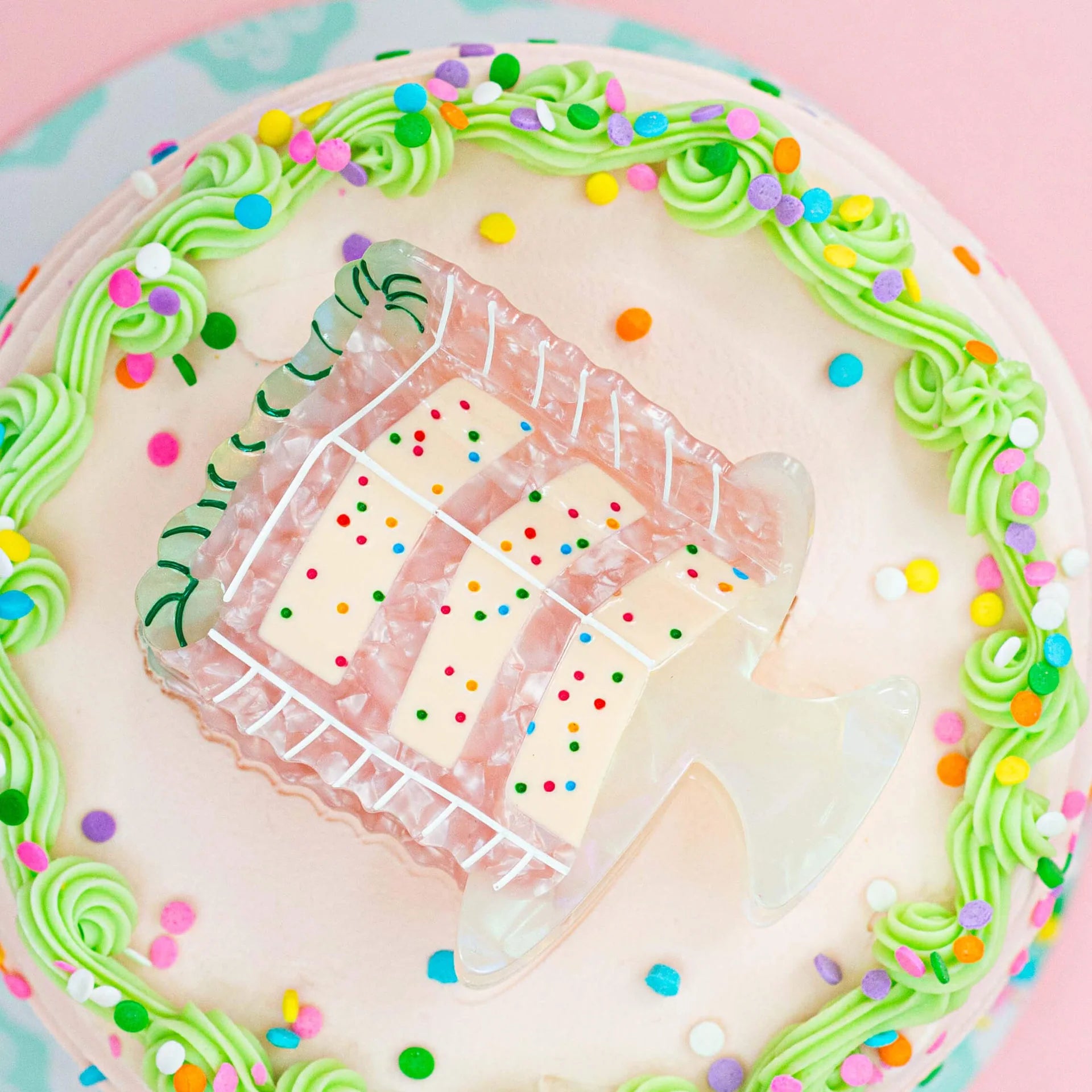 [Jenny Lemons] Large Confetti Cake Hair Claw Clip