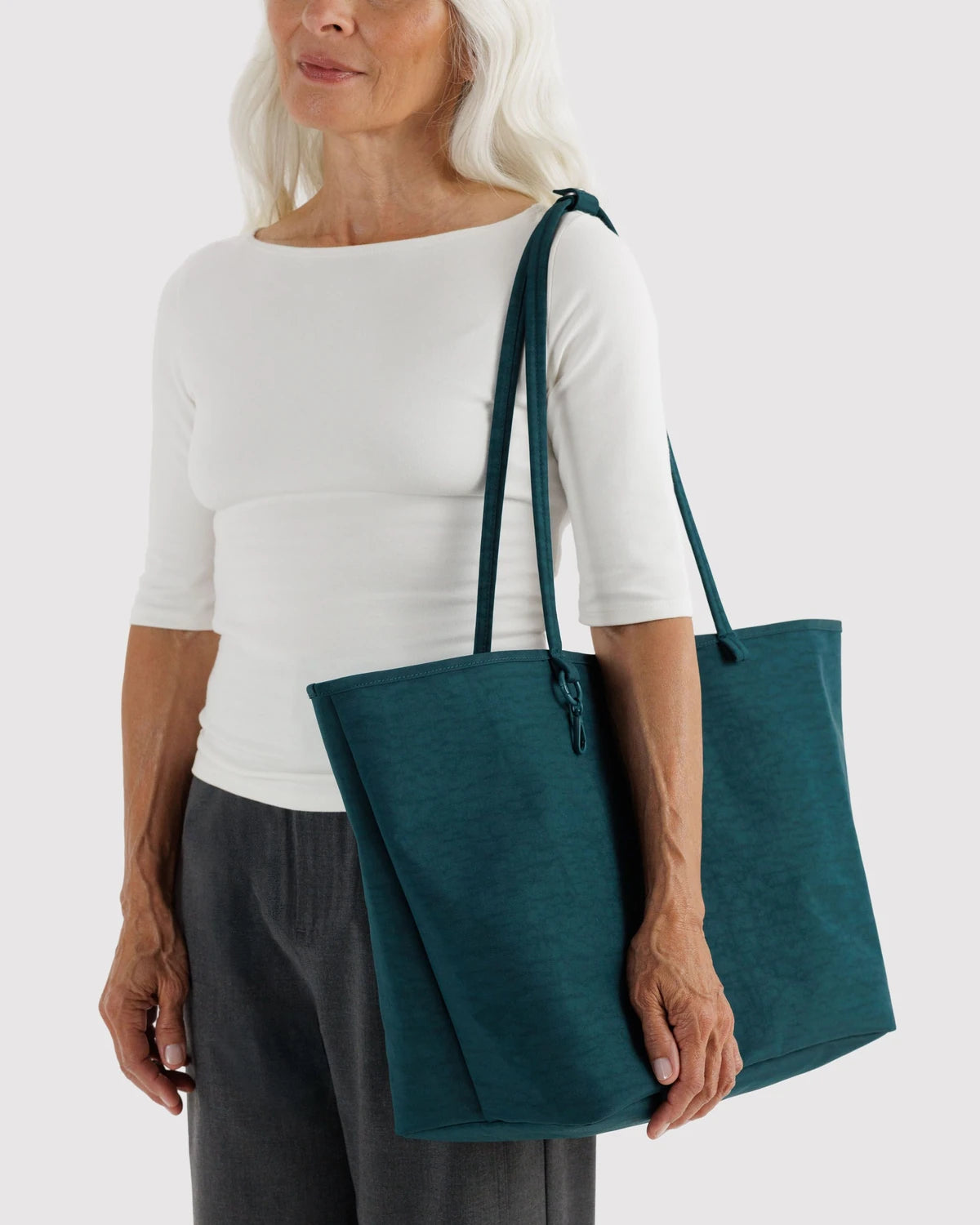 Baggu Lage Nylon Reversible Tote - Deep Sea Mix