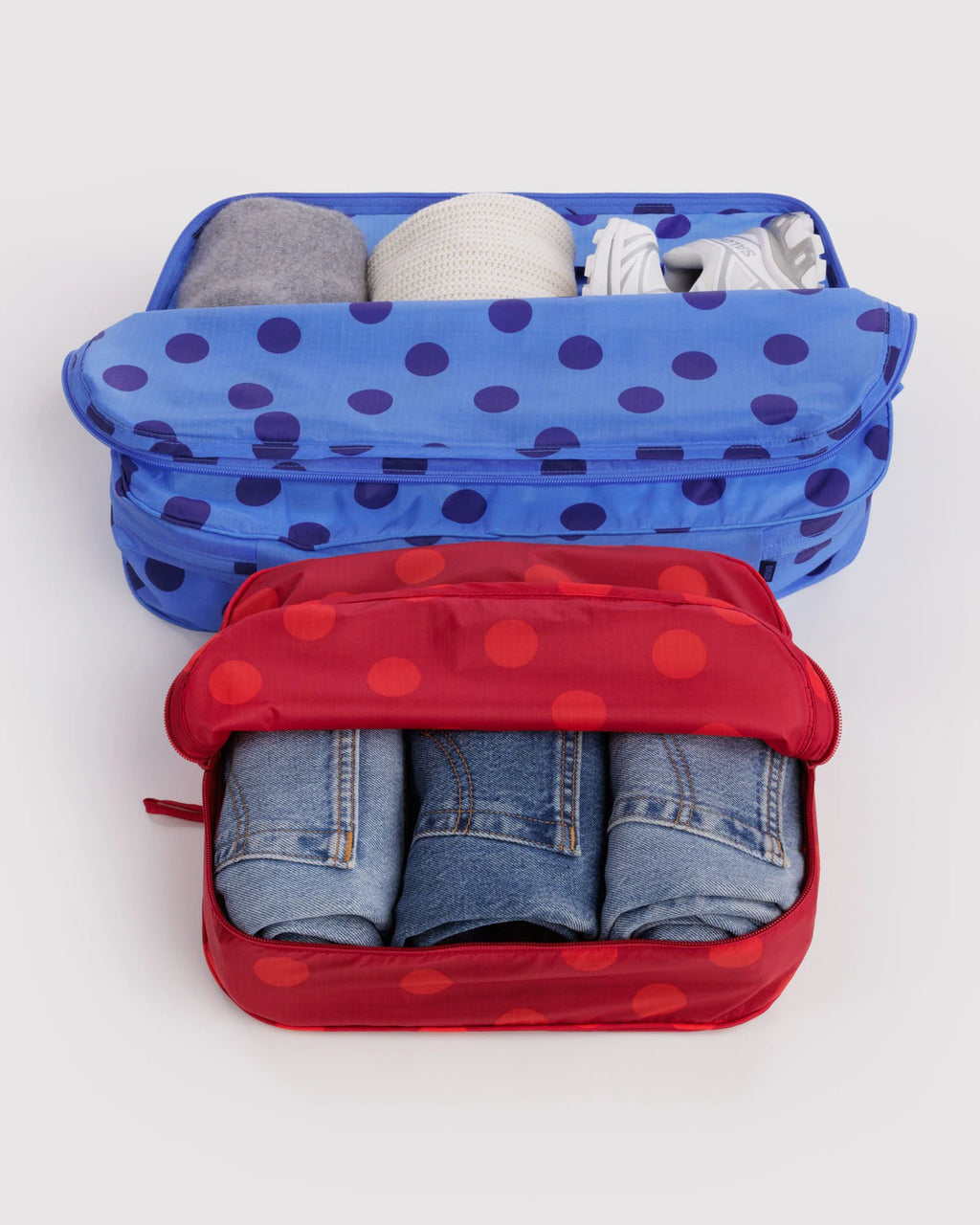 Baggu Large Packing Cube Set - Polka Dot Mix