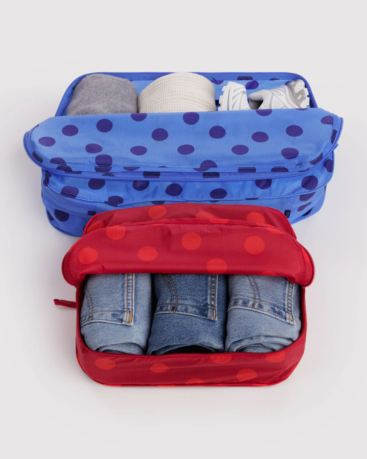 Baggu Large Packing Cube Set - Polka Dot Mix