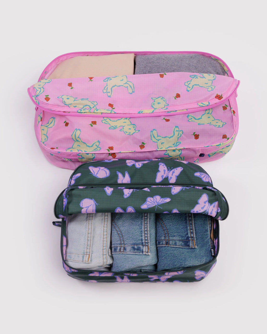 Baggu Large Packing Cube Set - Spring Animals