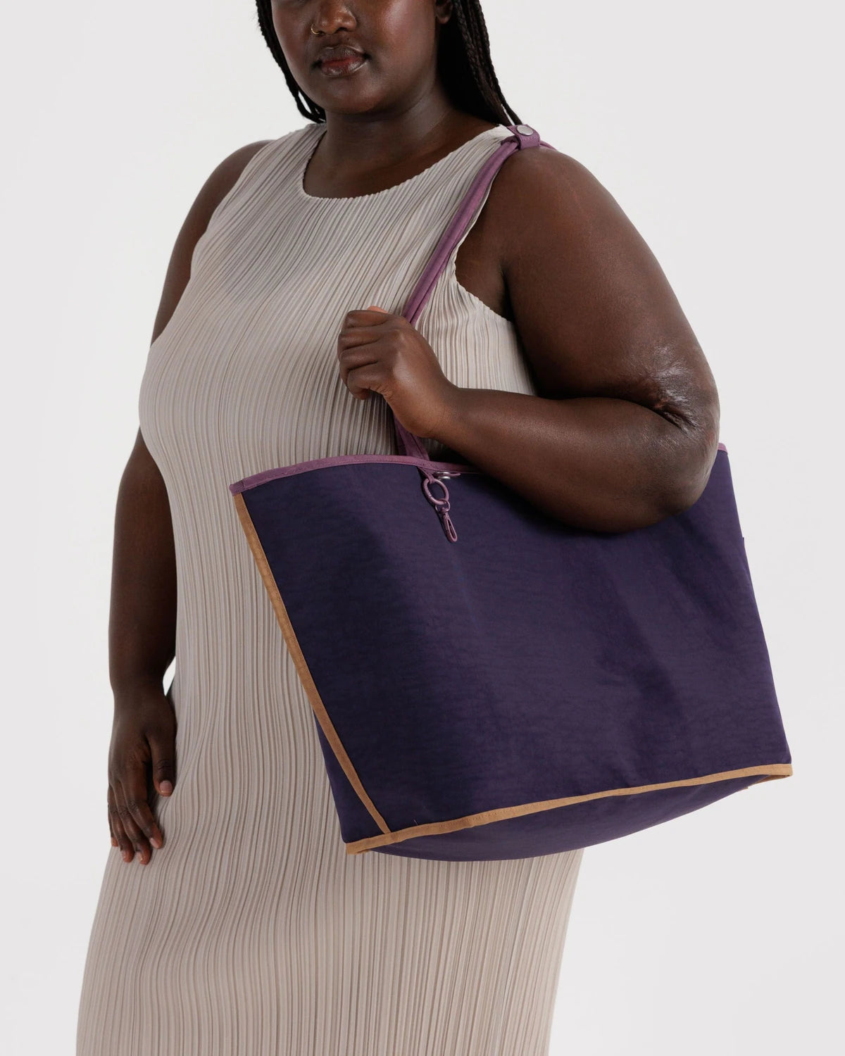 Baggu Lage Nylon Reversible Tote - Wild Plum Mix