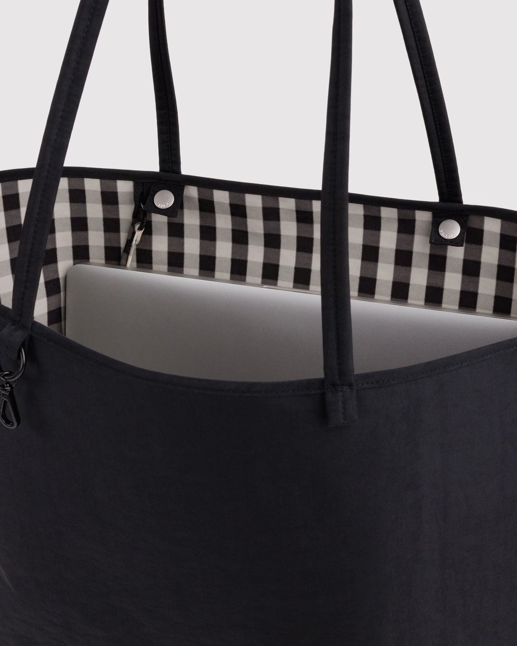 Baggu Large Nylon Reversible Tote - Black Mix