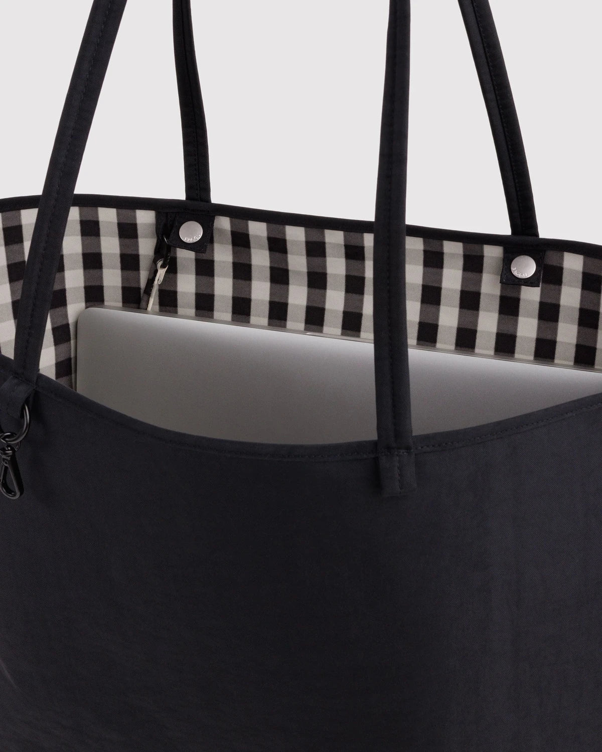 Baggu Large Nylon Reversible Tote - Black Mix