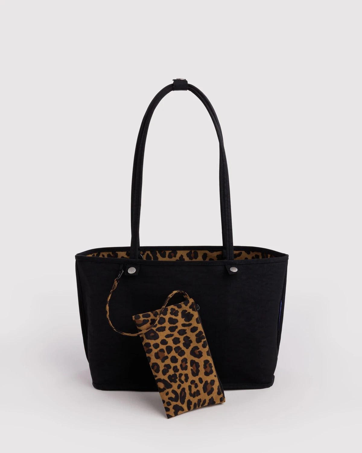 Baggu Medium Nylon Reversible Tote - Leopard Mix