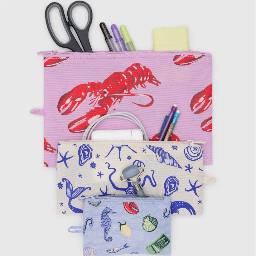 Flat Pouch Set - Sea Creatures