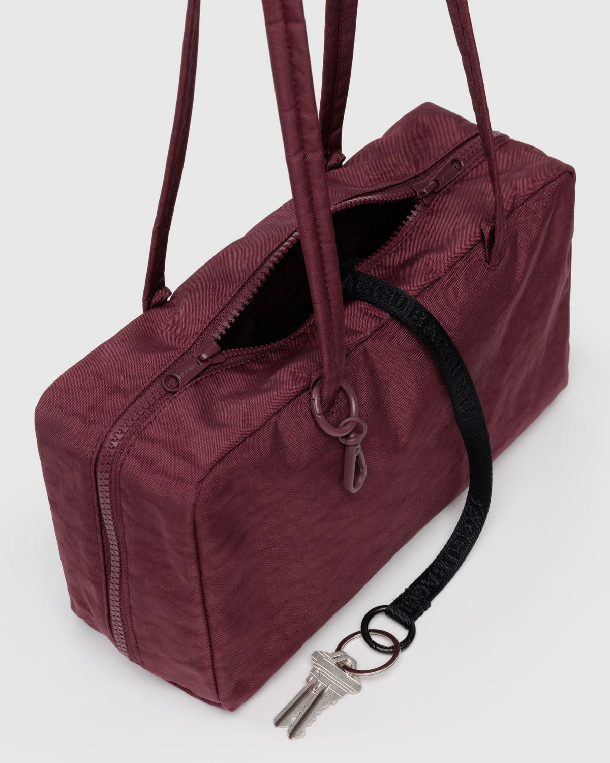 Baggu Nylon Bowler Bag - Mahogany