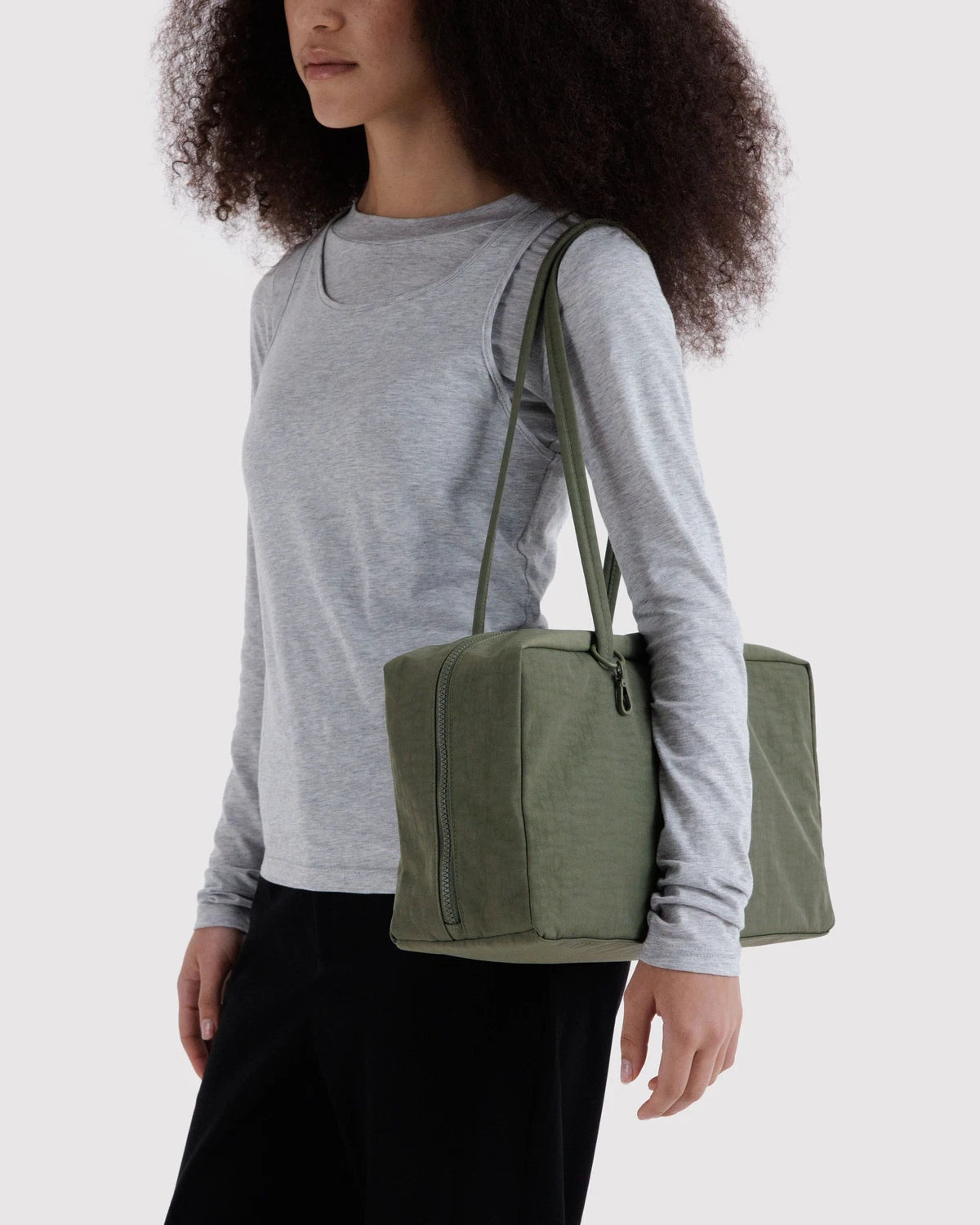 Baggu Medium Nylon Bowler Bag - Caper