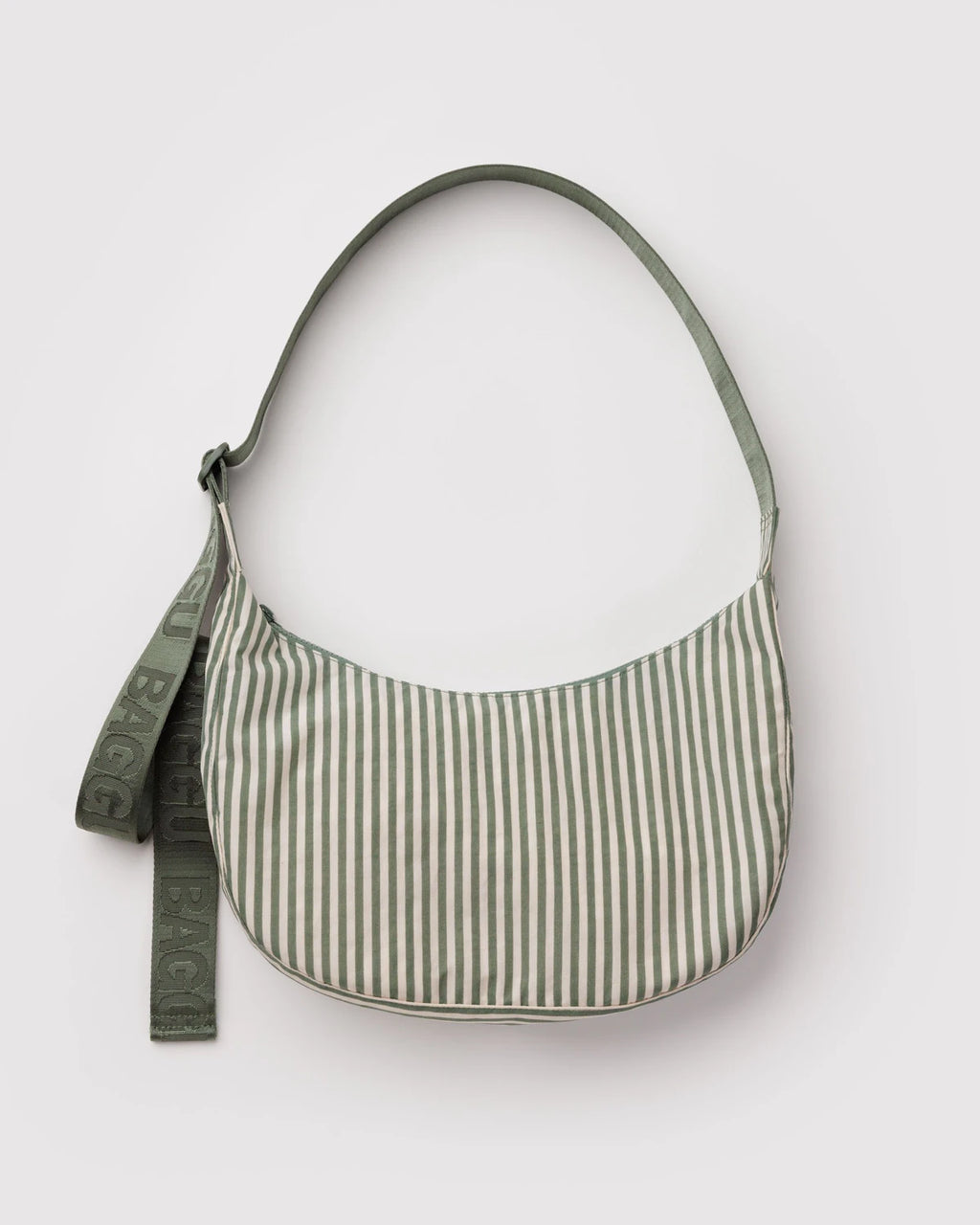 Baggu Medium Nylon Crescent Bag - Sage Green