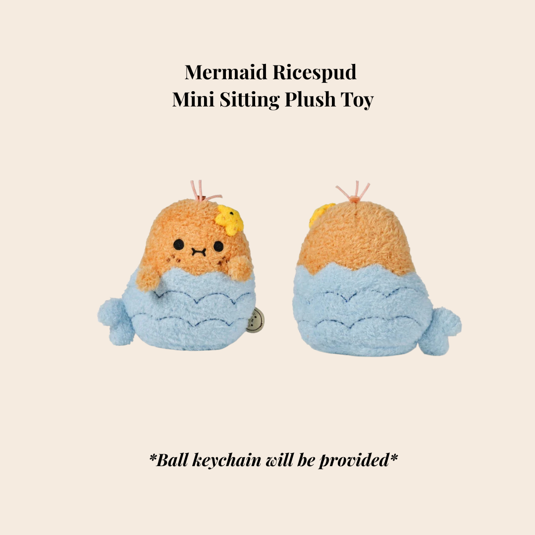 [Noodoll] - Mermaid Ricespud Mini Plush Keychain