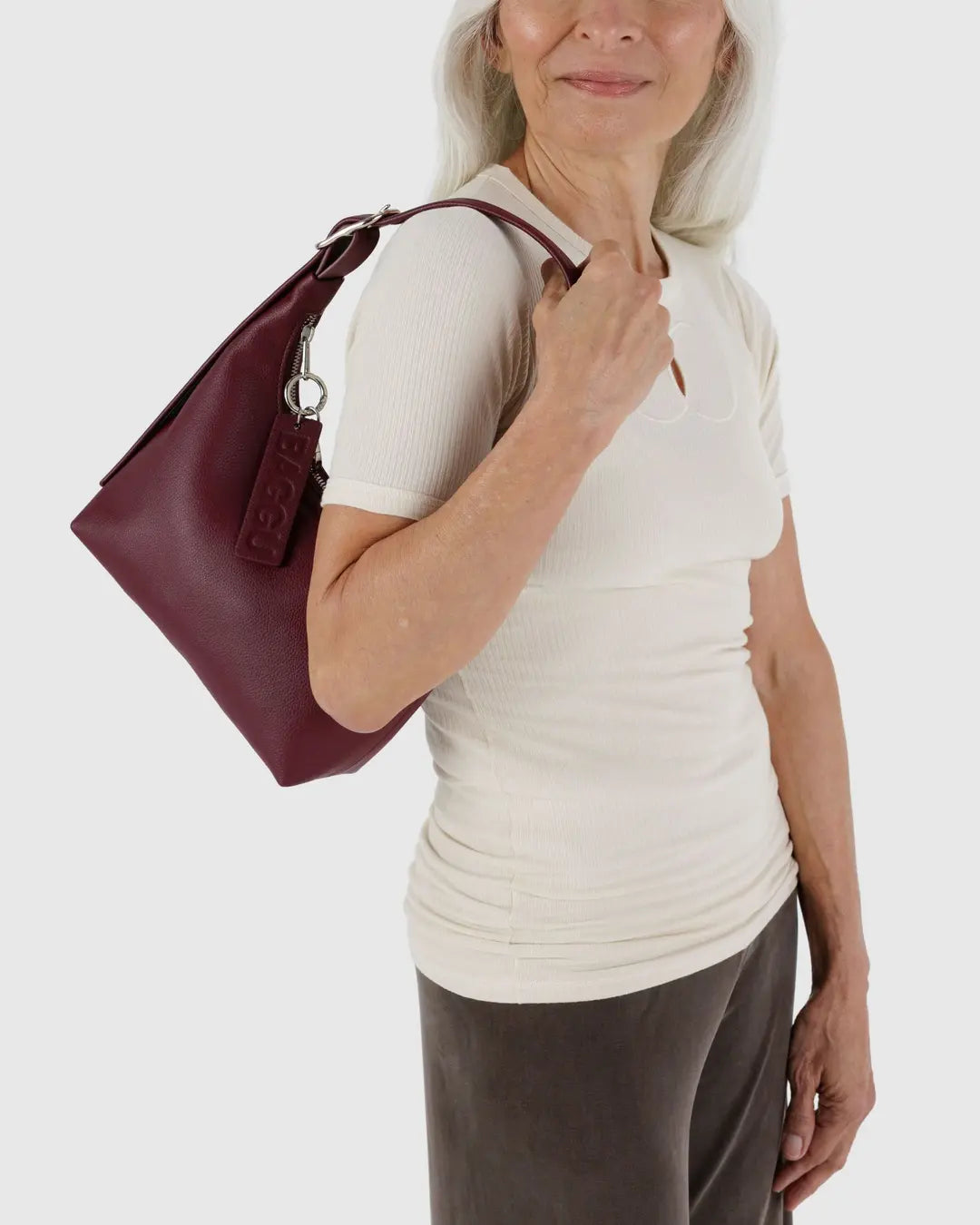 Baggu Mini Recycled Leather Shoulder Bag