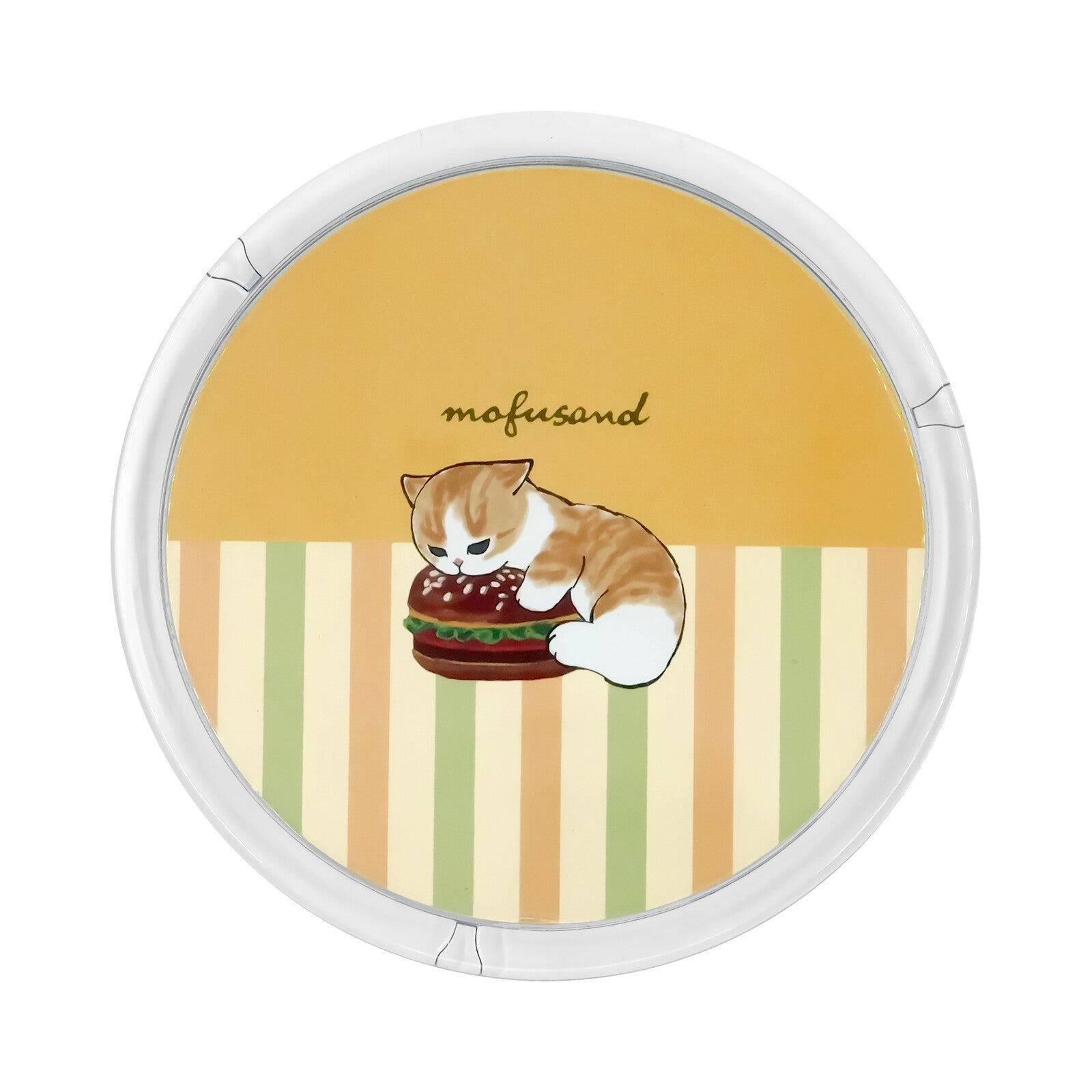 Mofusand Cafe Burger Mug 400ml (With Lid)