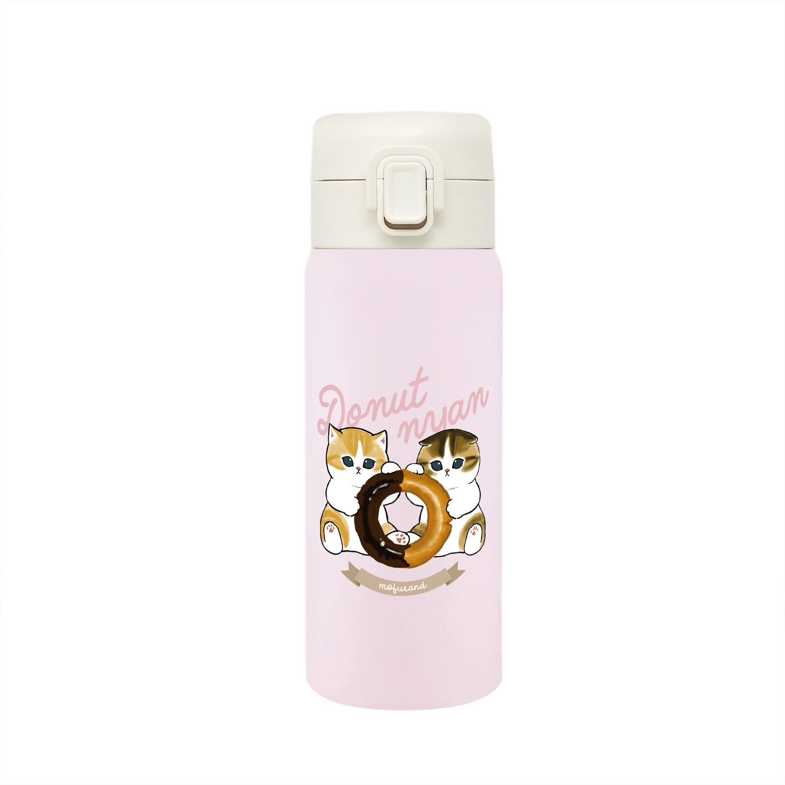Mofusand Stainless Water Bottle (Doughnut) (350ml)