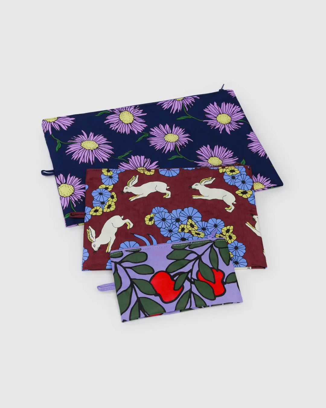 Baggu Go Pouch Set - Night Orchard