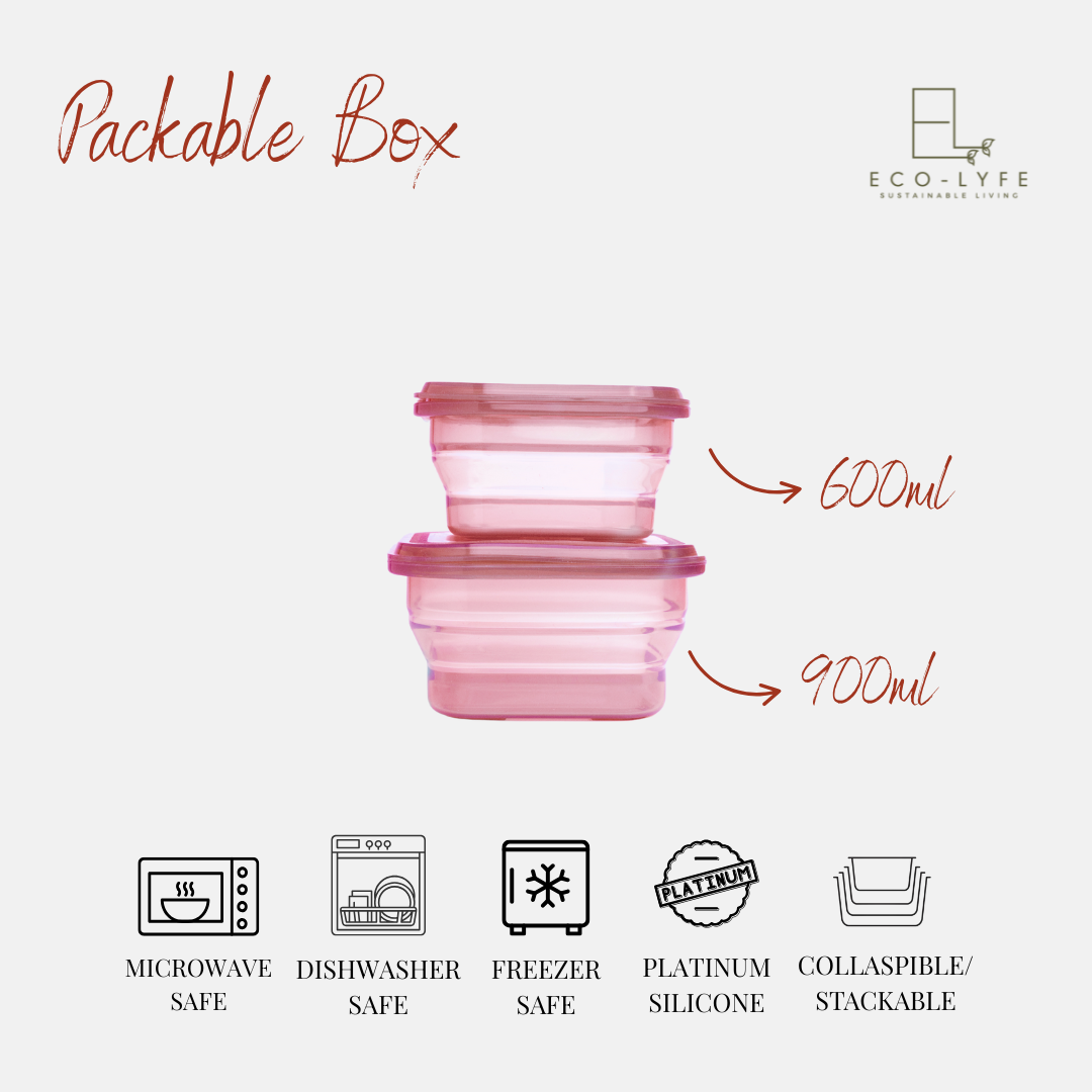 [Eco-Lyfe] Packable Box (Collapsible 600/900ml/1200ml)