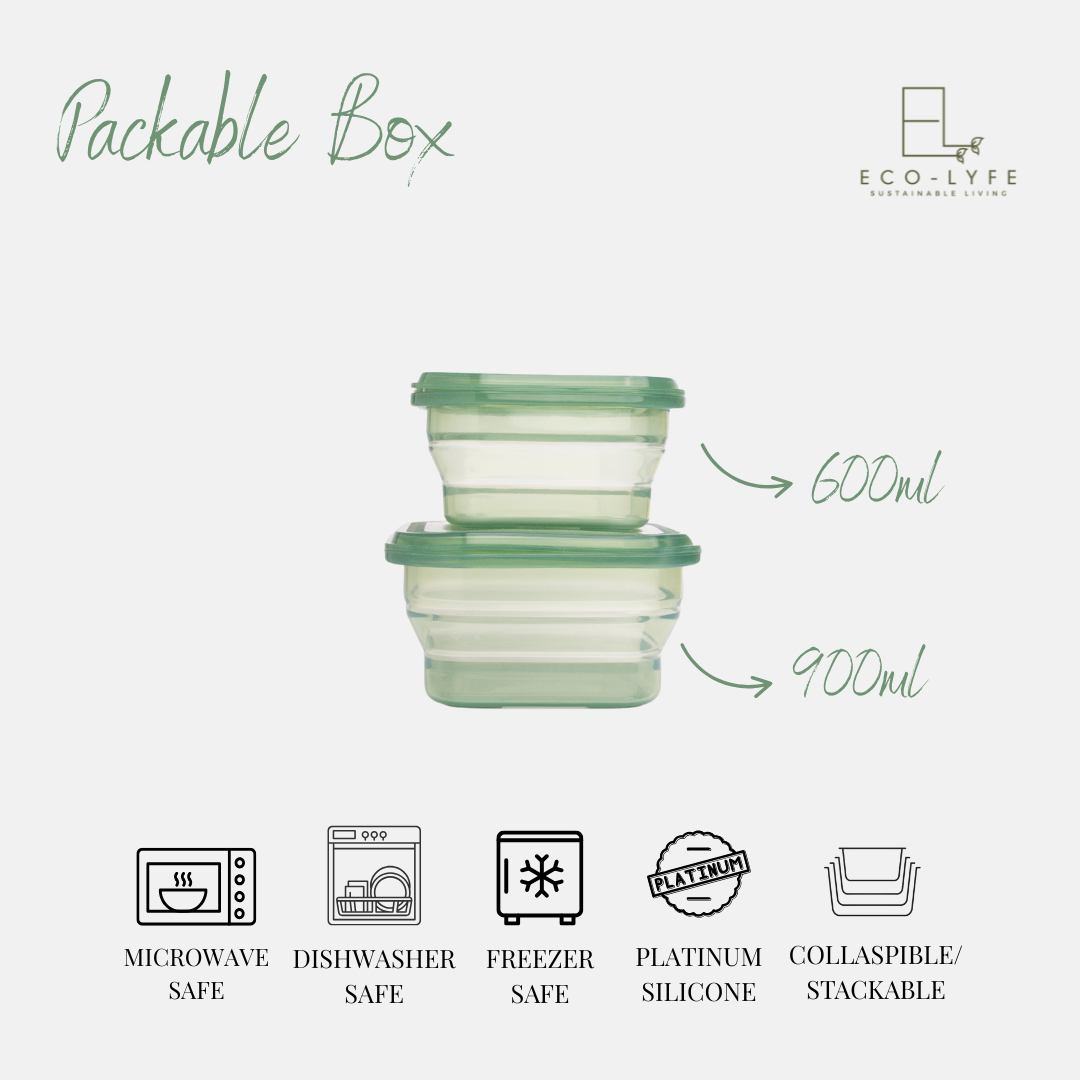 [Eco-Lyfe] Packable Box (Collapsible 600/900ml/1200ml)